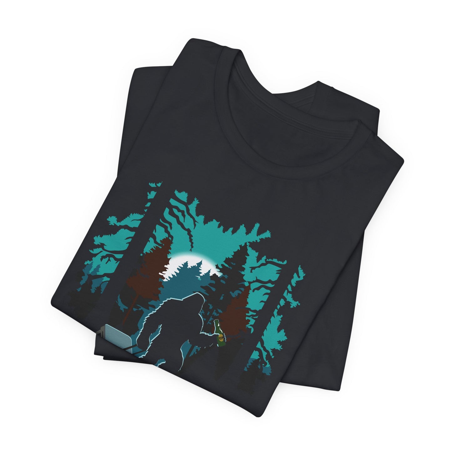 Bigfoot Beer Run Tee – Funny Sasquatch Shirt for Hikes, Brews & Camp Vibes