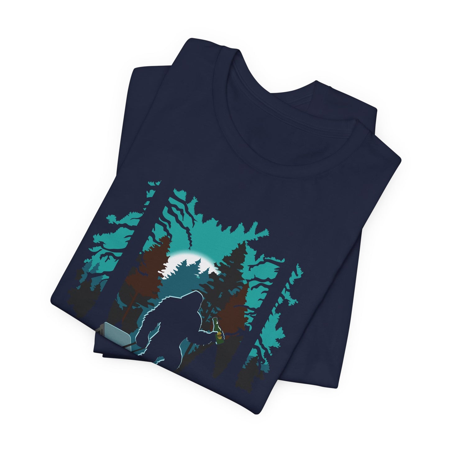 Bigfoot Beer Run Tee – Funny Sasquatch Shirt for Hikes, Brews & Camp Vibes