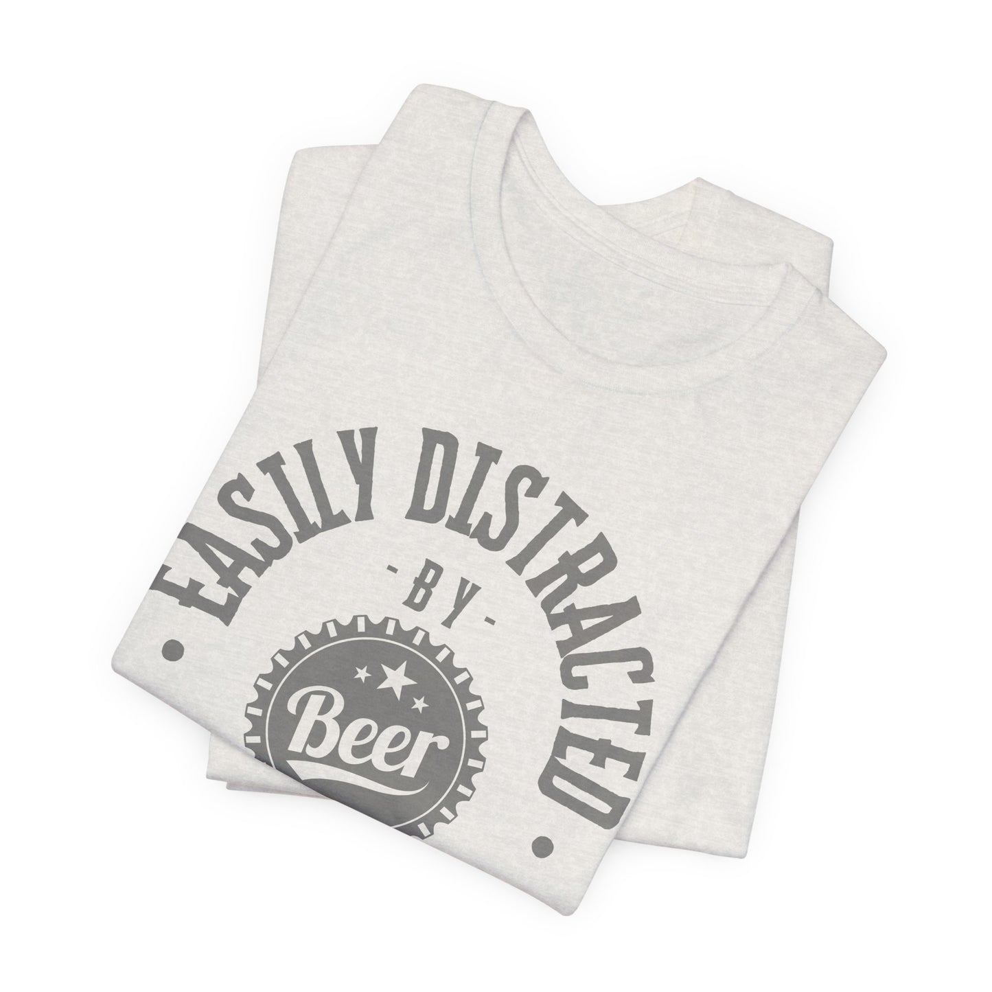 Easily Distracted by Beer Tee – Funny Craft Beer Shirt for Chill Vibes & BBQs