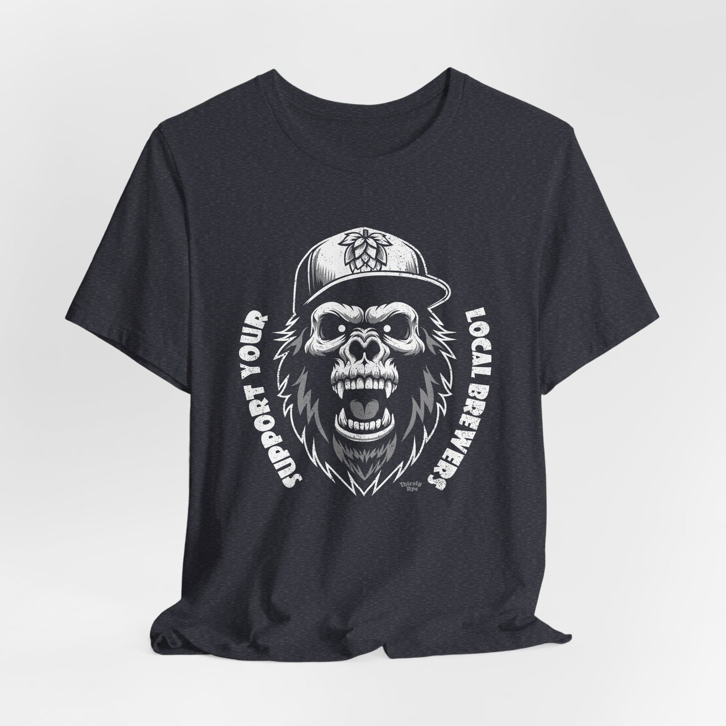 Support Local Brewers Tee – Skull Ape Craft Beer Graphic Shirt