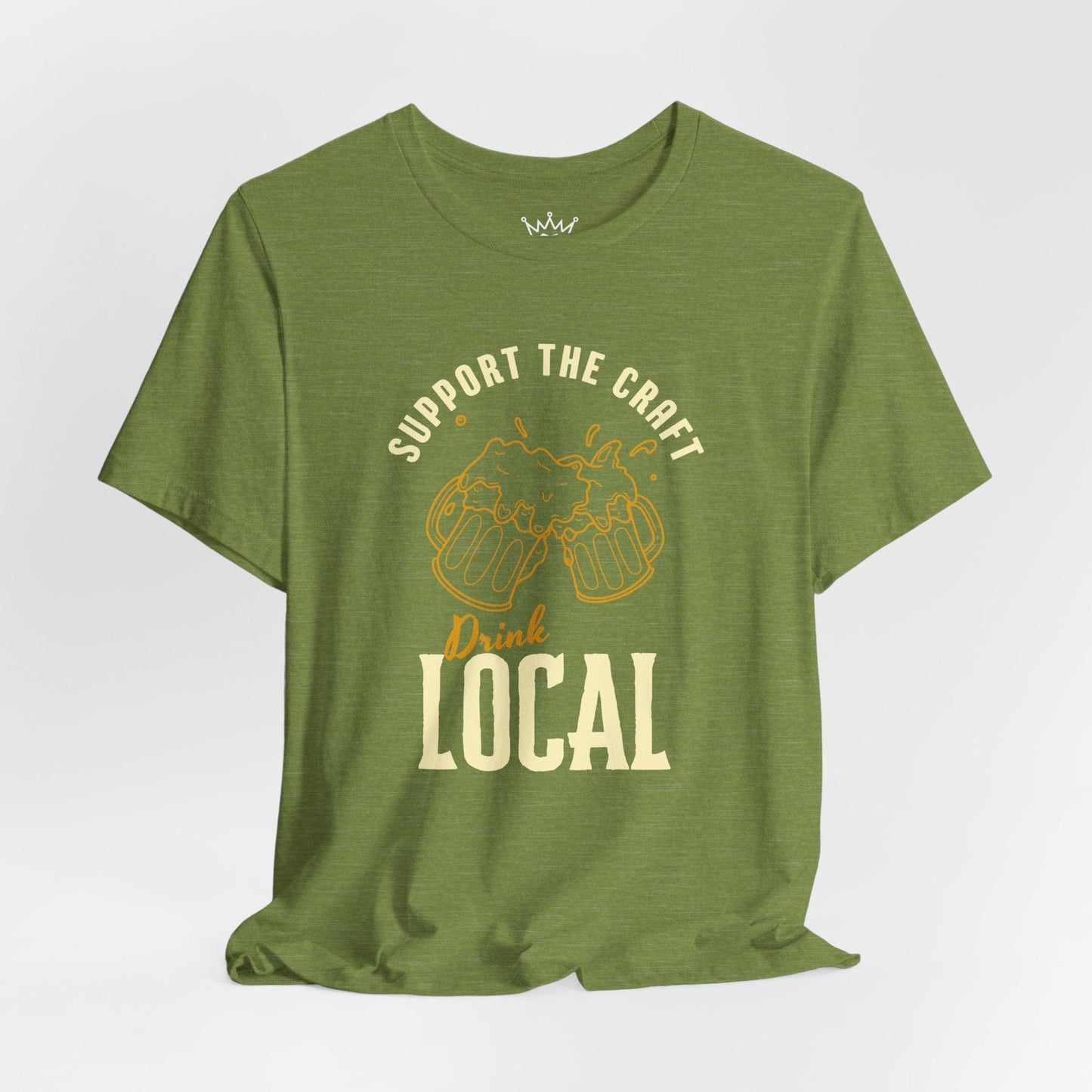 Drink Local T-Shirt – Support the Craft Beer Scene, Hops Graphic Tee for Brewery Lovers