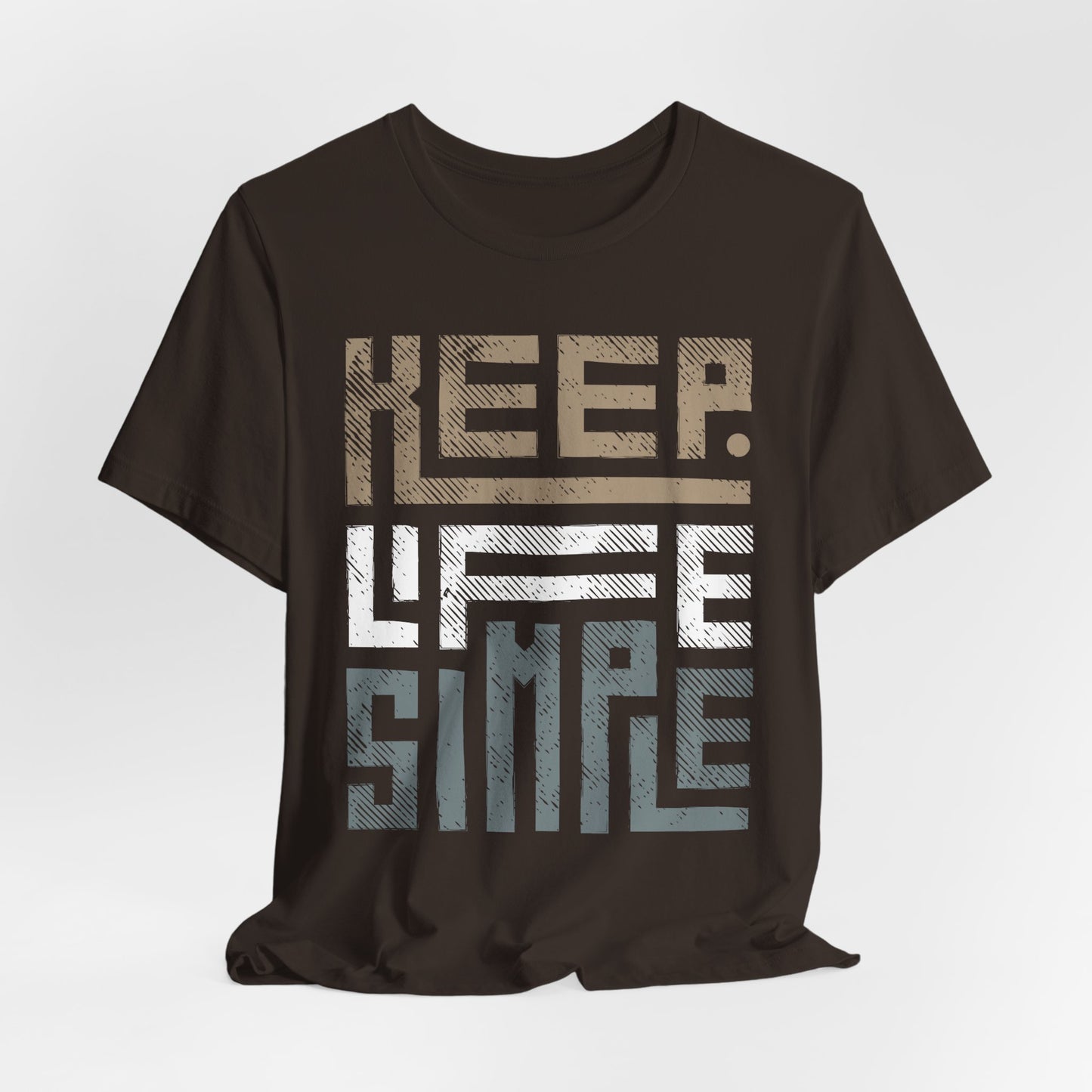 "Keep Life Simple" Minimalist Unisex T-Shirt – Modern Casual Wear