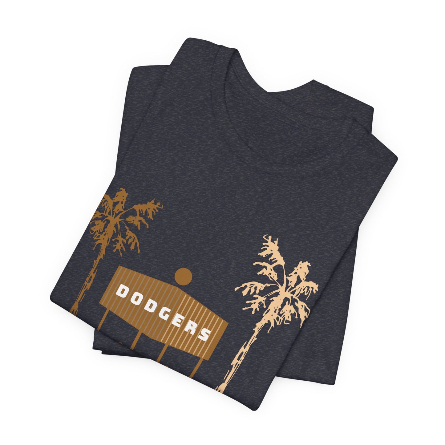 Dodgers Scoreboard Tee – Minimalist LA Baseball Shirt with Palm Trees