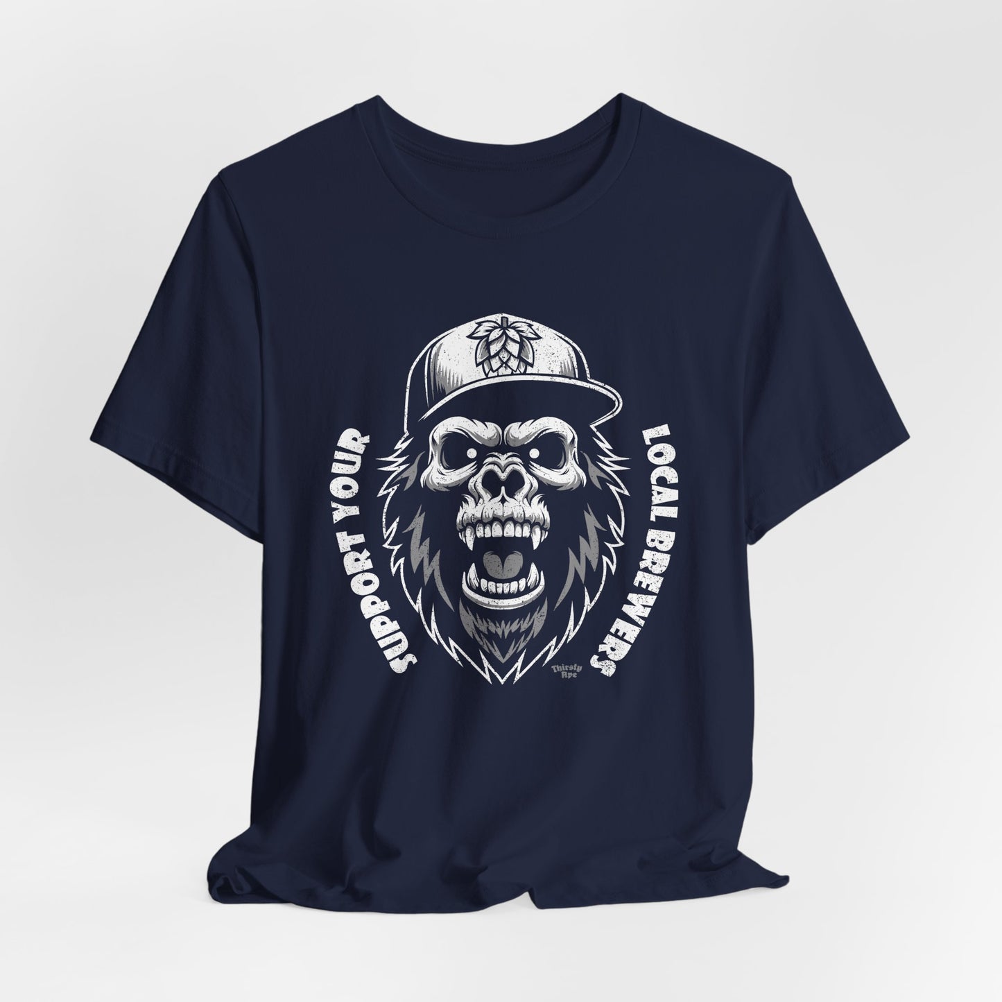 Support Local Brewers Tee – Skull Ape Craft Beer Graphic Shirt