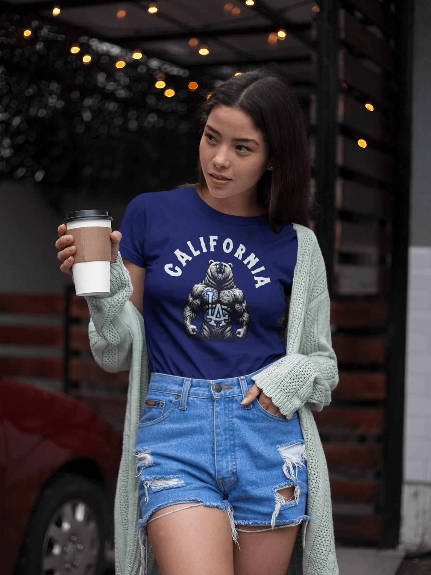 California Bear LA Tee – Bold California Baseball Graphic Shirt
