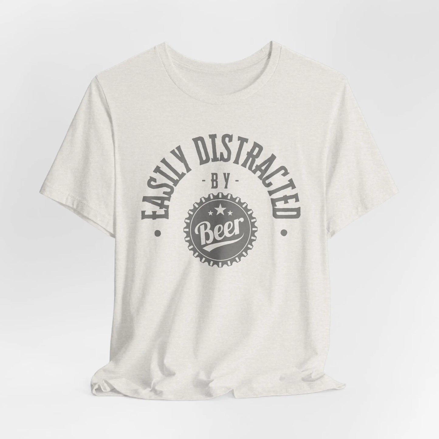 Easily Distracted by Beer Tee – Funny Craft Beer Shirt for Chill Vibes & BBQs Printify