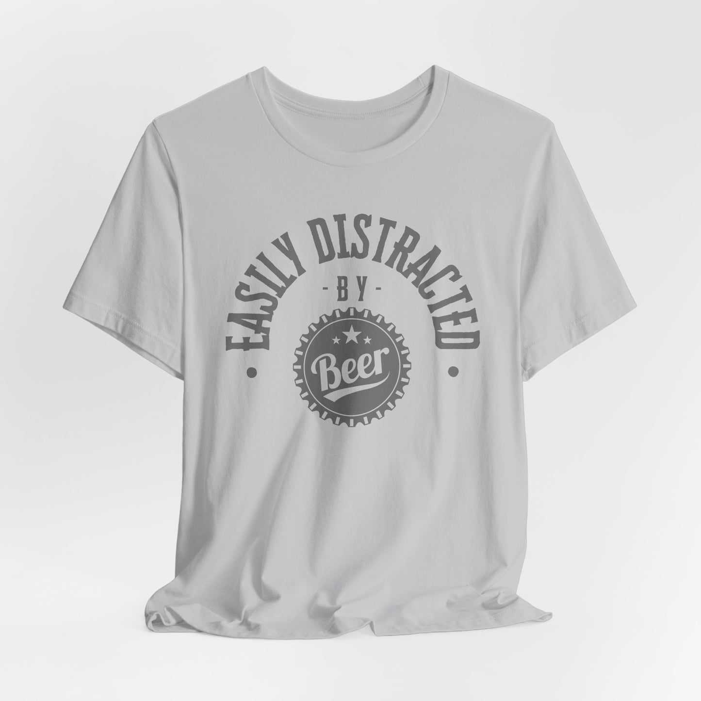 Easily Distracted by Beer Tee – Funny Craft Beer Shirt for Chill Vibes & BBQs