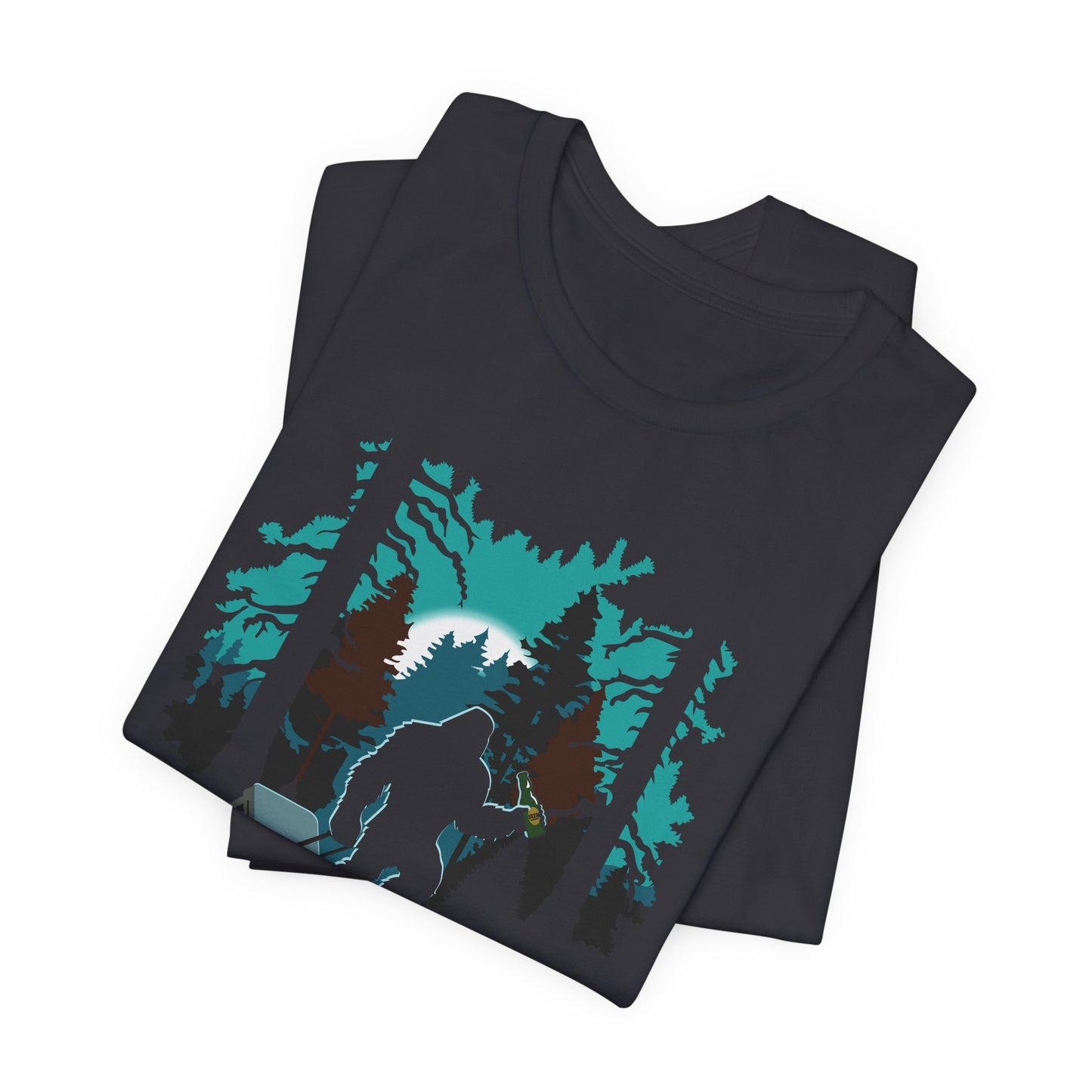 Bigfoot Beer Run Tee – Funny Sasquatch Shirt for Hikes, Brews & Camp Vibes
