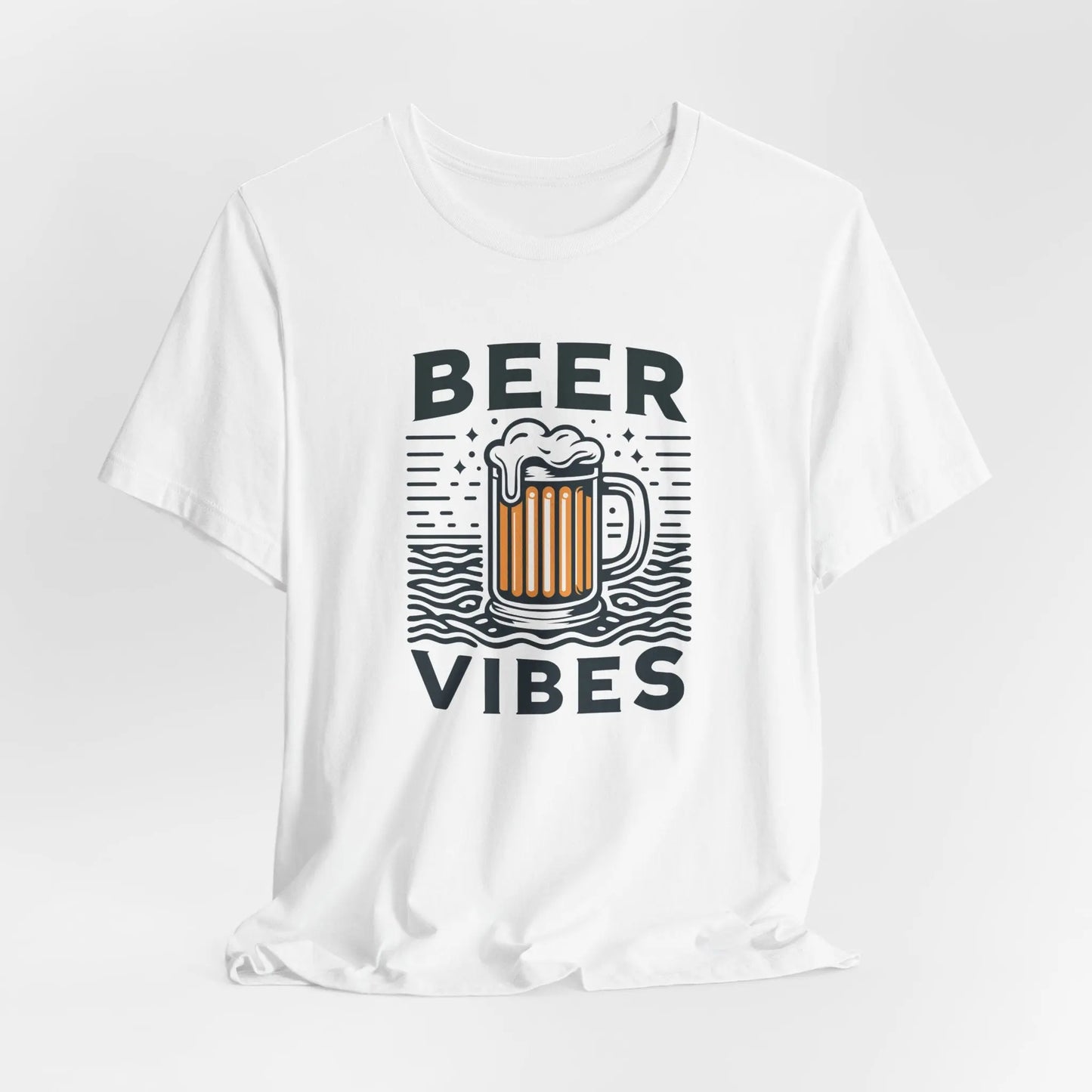 Beer Vibes Tee – Chill Mug Graphic Shirt for Craft Lovers & Brewery Days Printify