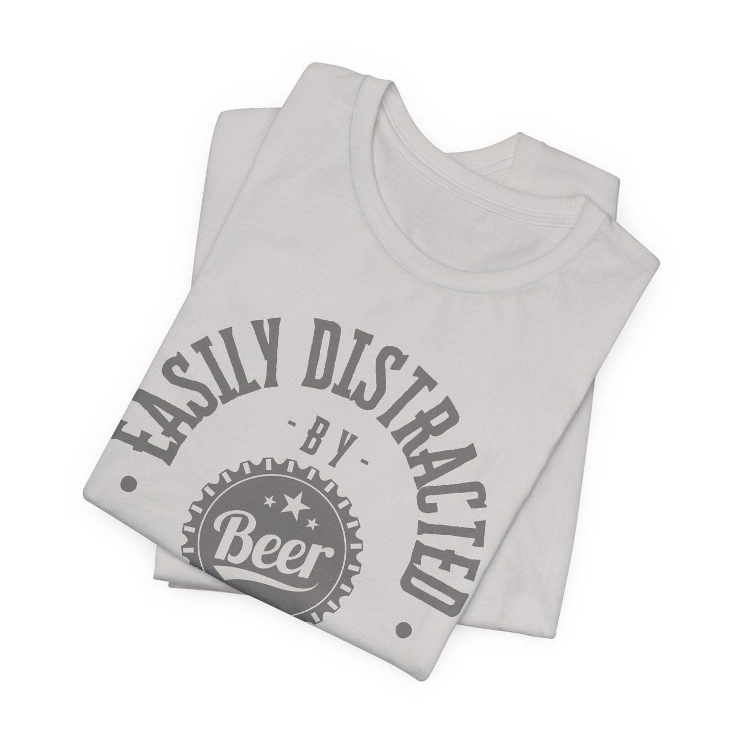 Easily Distracted by Beer Tee – Funny Craft Beer Shirt for Chill Vibes & BBQs