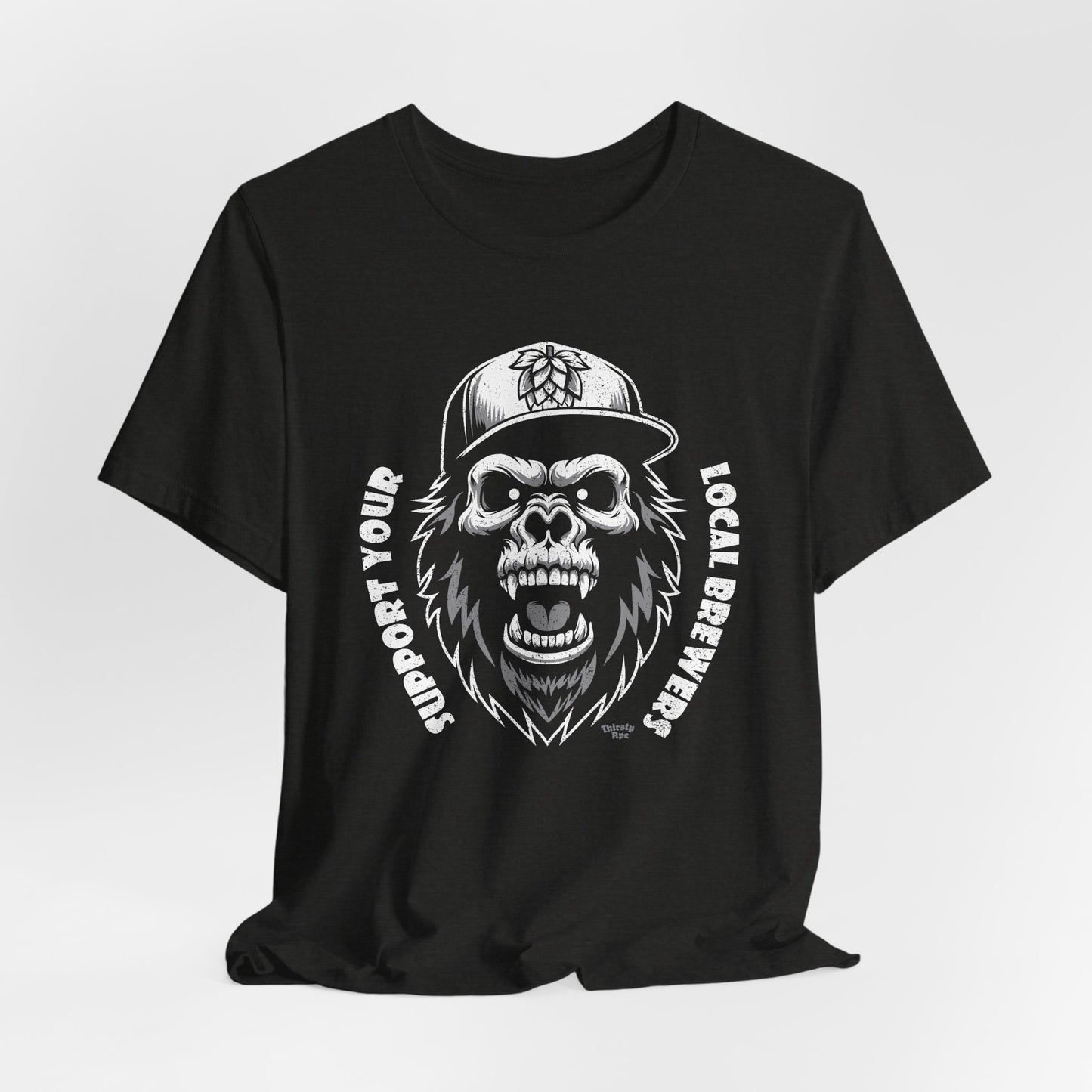 Support Local Brewers Tee – Skull Ape Craft Beer Graphic Shirt