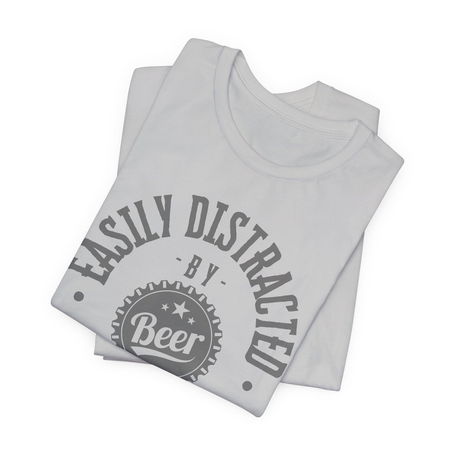 Easily Distracted by Beer Tee – Funny Craft Beer Shirt for Chill Vibes & BBQs