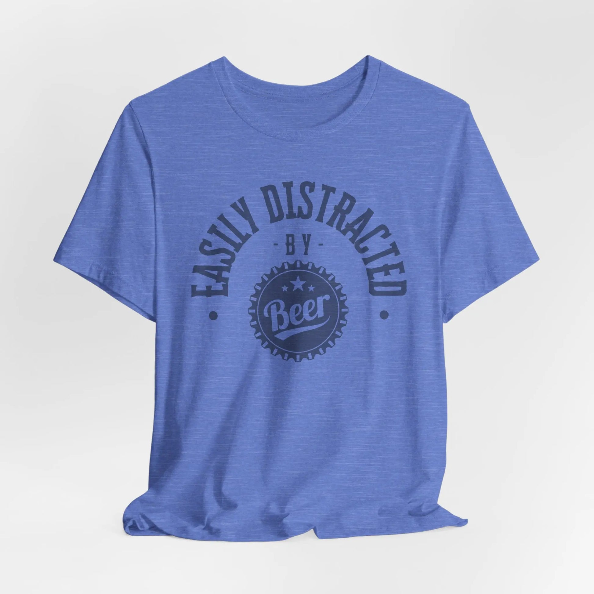 Easily Distracted by Beer T-Shirt – Funny Craft Beer Lover Shirt, Casual Drinking Tee Printify