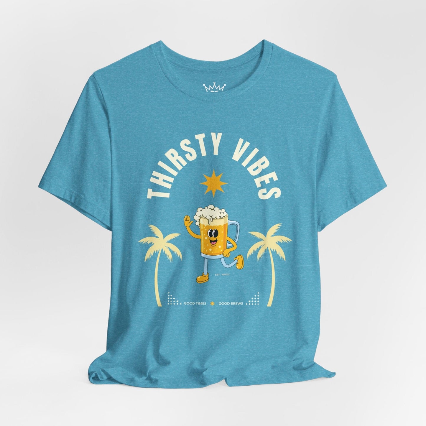 Thirsty Vibes T-Shirt – Beer Lover Graphic Tee for Festivals, Breweries & Summer Days
