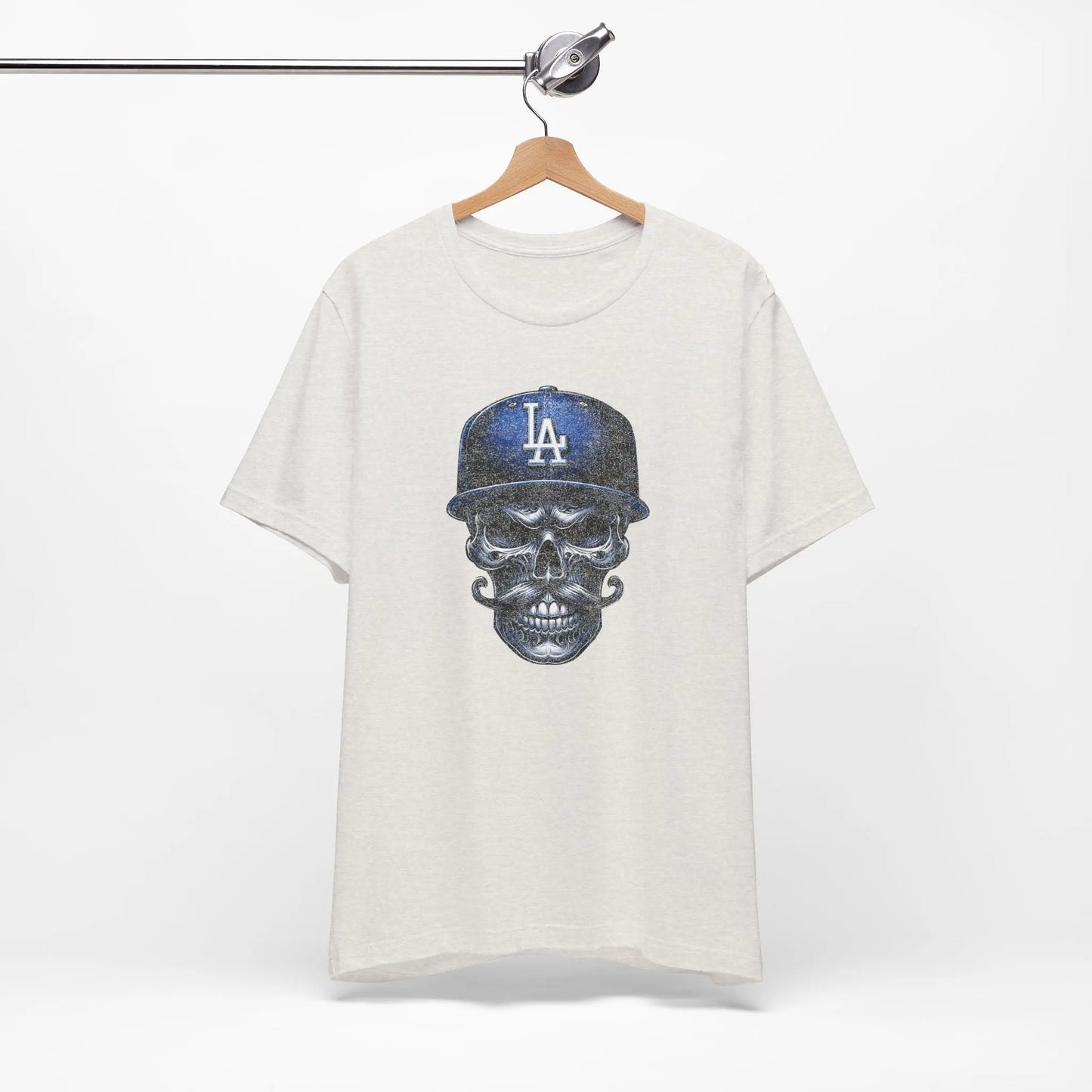 Vintage LA Skull Dodgers T-Shirt – Retro Baseball Shirt, Unique Graphic Tee, Unisex Streetwear Printify