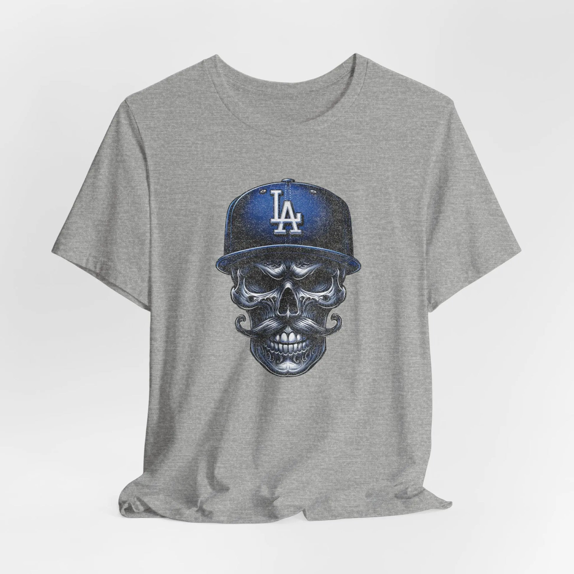 Vintage LA Skull Dodgers T-Shirt – Retro Baseball Shirt, Unique Graphic Tee, Unisex Streetwear Printify