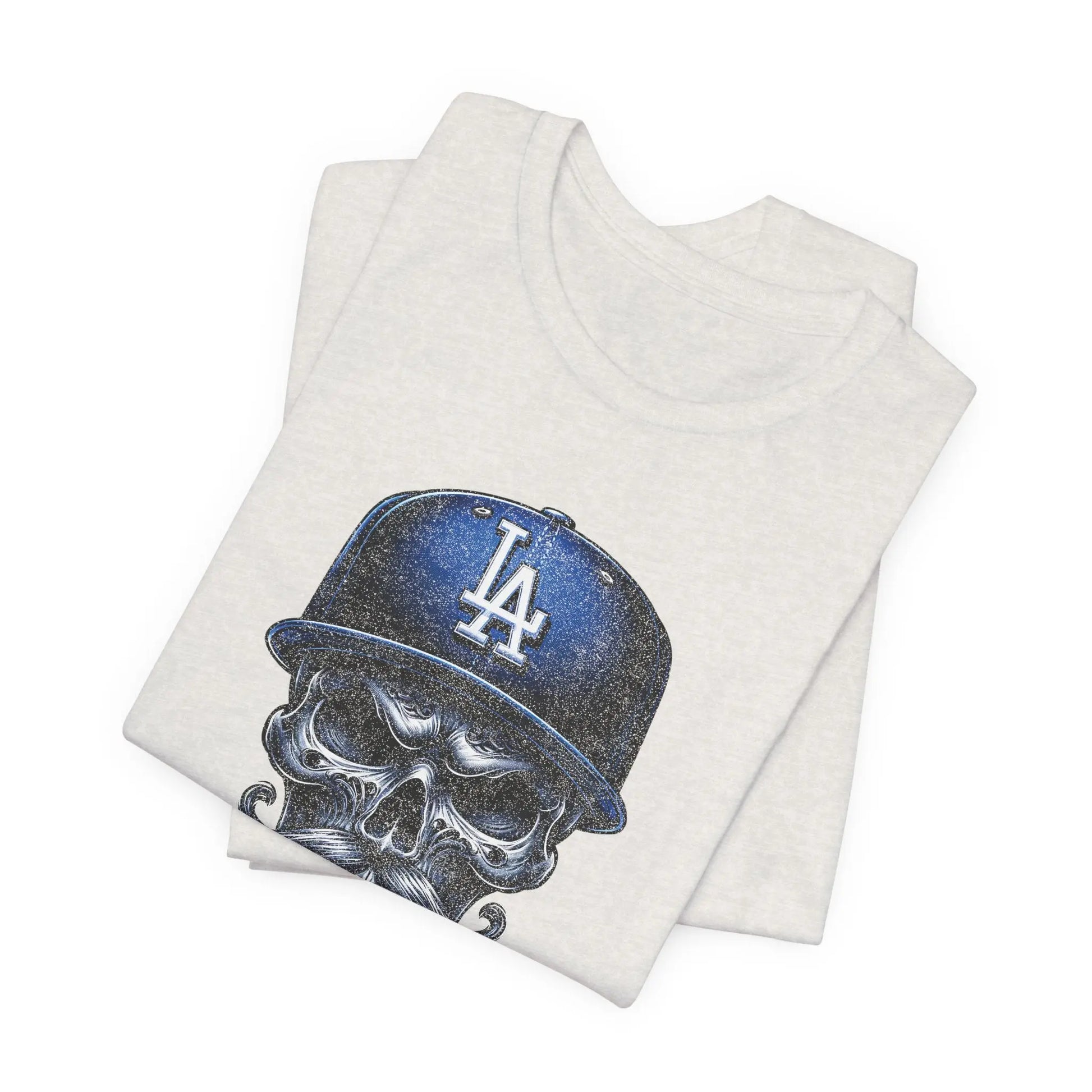 Vintage LA Skull Dodgers T-Shirt – Retro Baseball Shirt, Unique Graphic Tee, Unisex Streetwear Printify