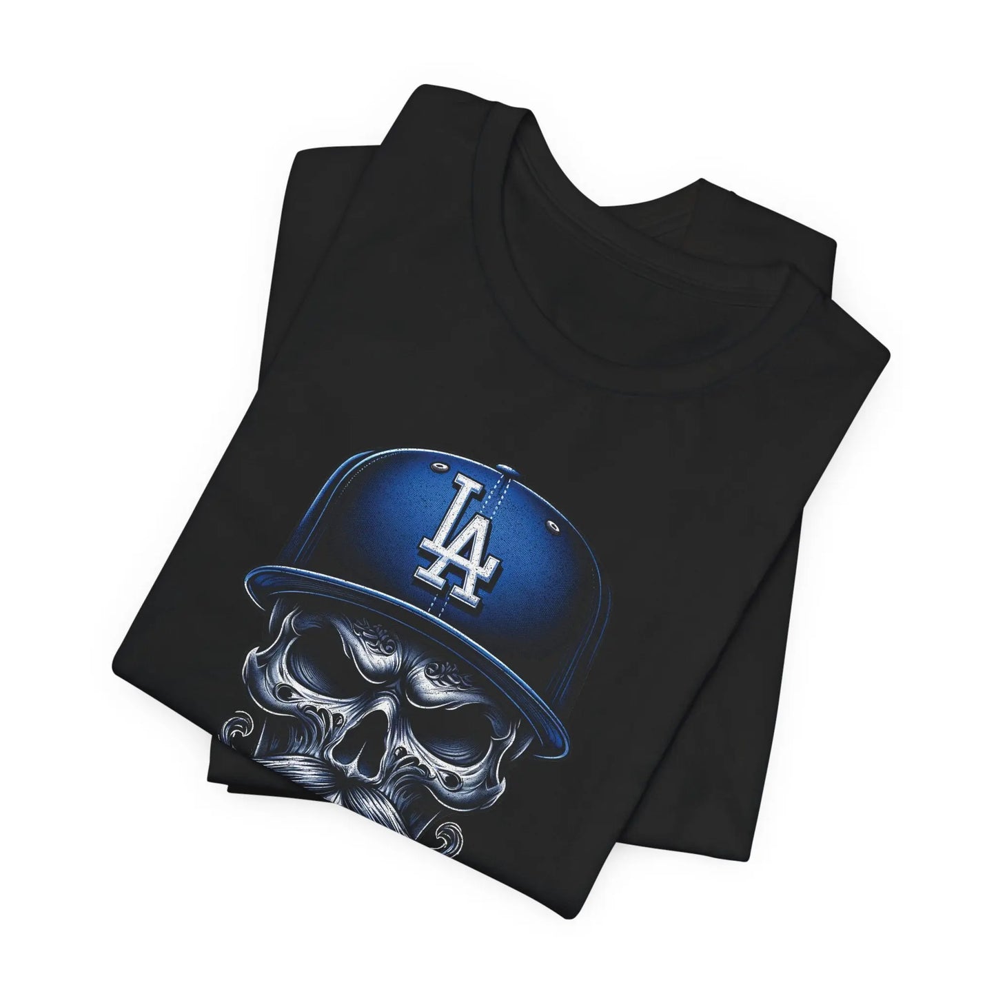 Vintage LA Skull Dodgers T-Shirt – Retro Baseball Shirt, Unique Graphic Tee, Unisex Streetwear Printify