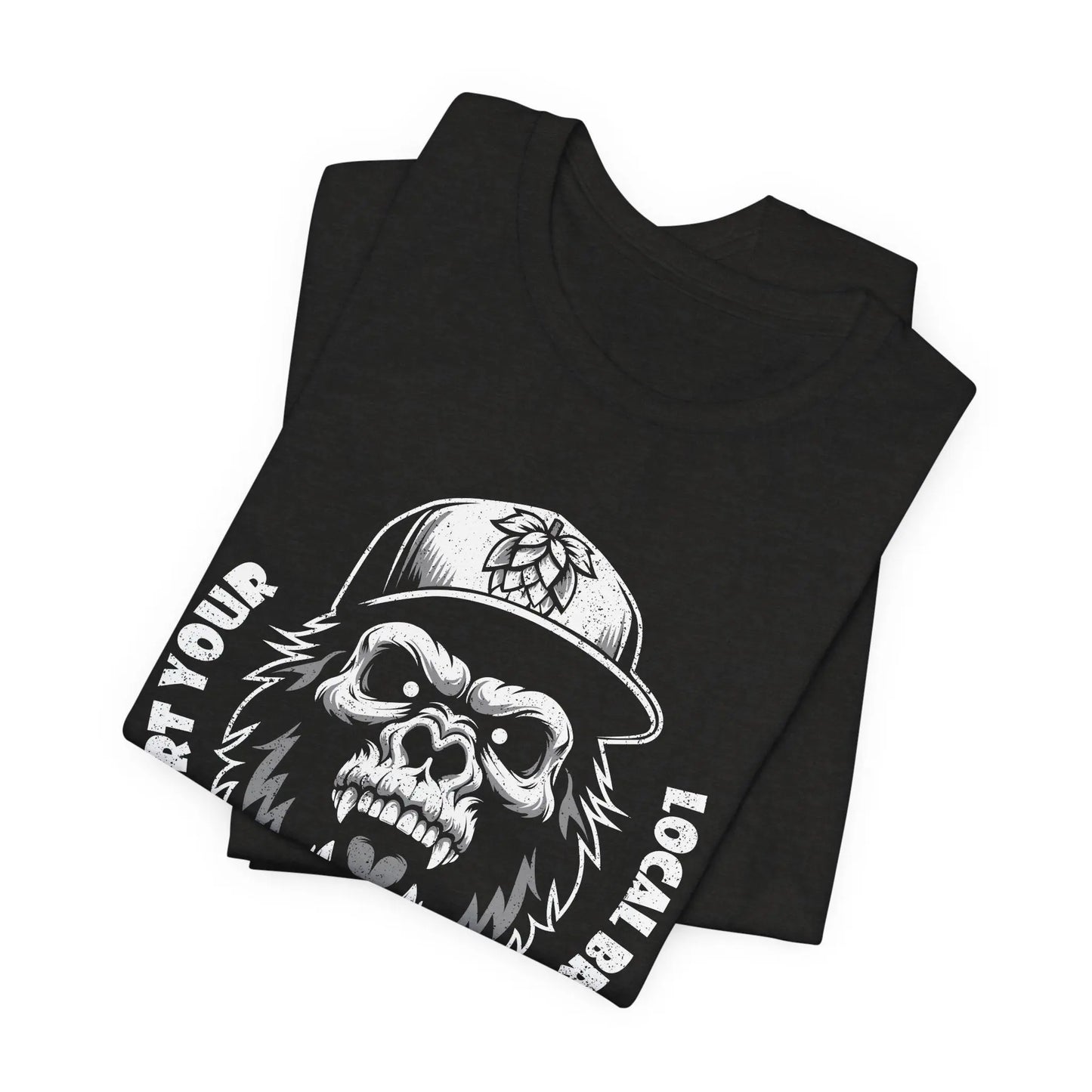 Support Your Local Brewers T-Shirt – Skull Ape Craft Beer Shirt, Unisex Streetwear Printify