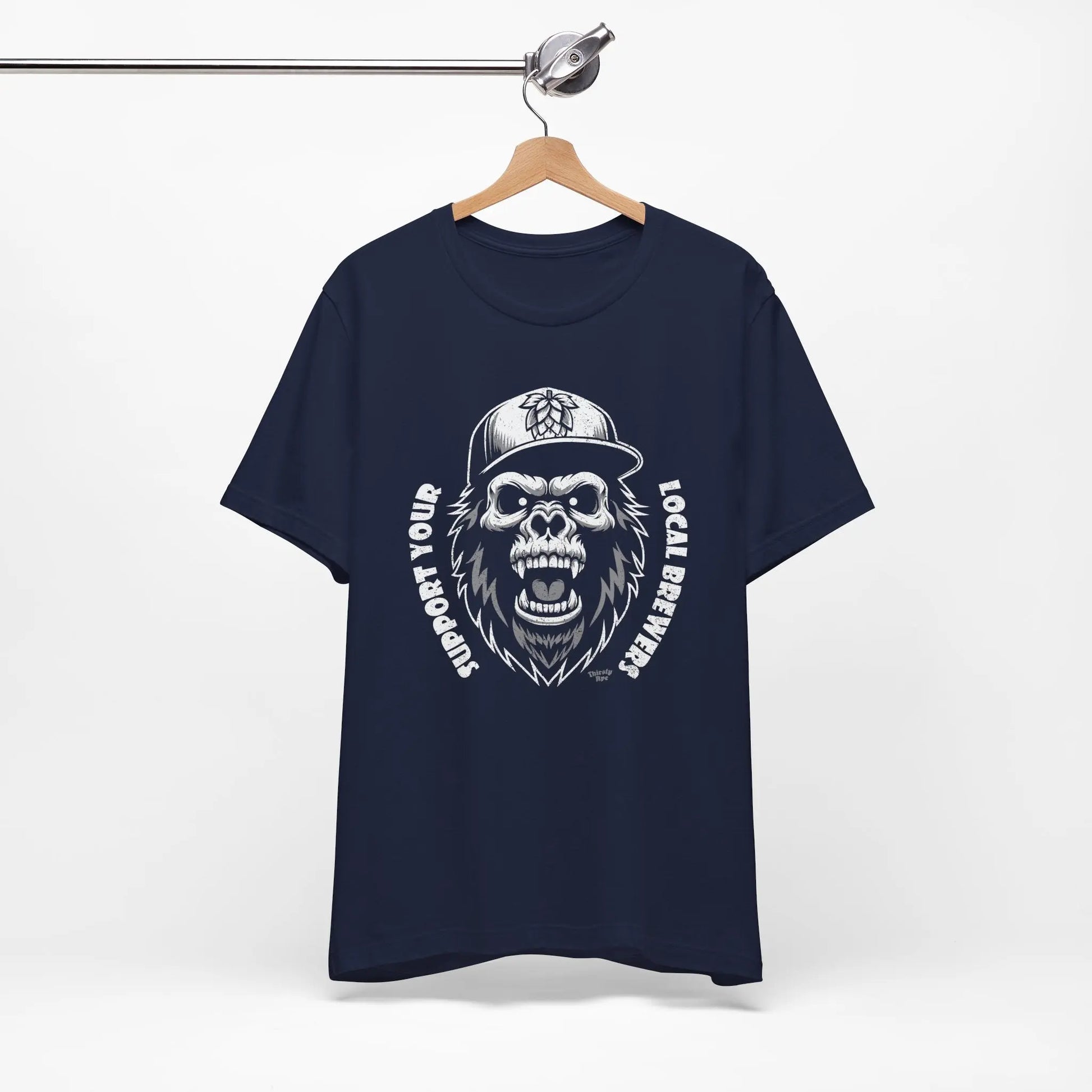 Support Your Local Brewers T-Shirt – Skull Ape Craft Beer Shirt, Unisex Streetwear Printify