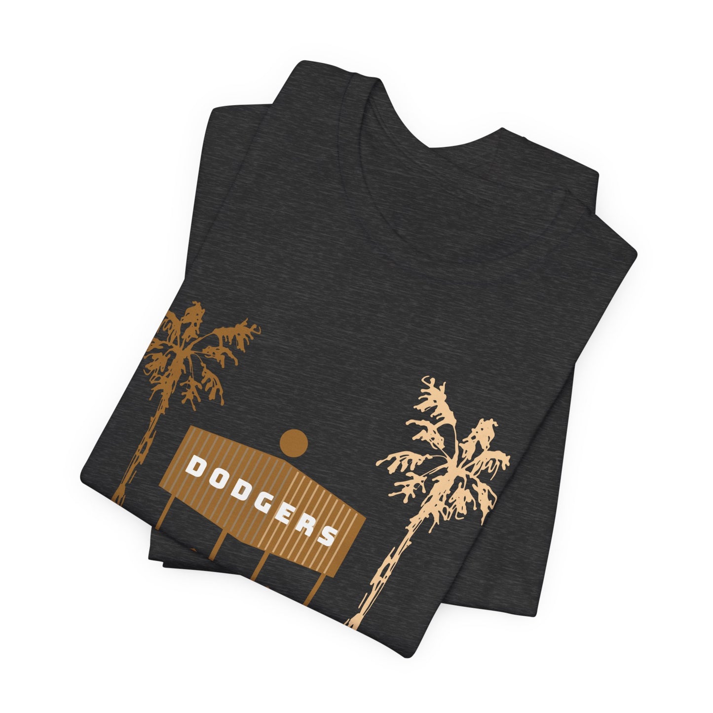 Dodgers Scoreboard Tee – Minimalist LA Baseball Shirt with Palm Trees