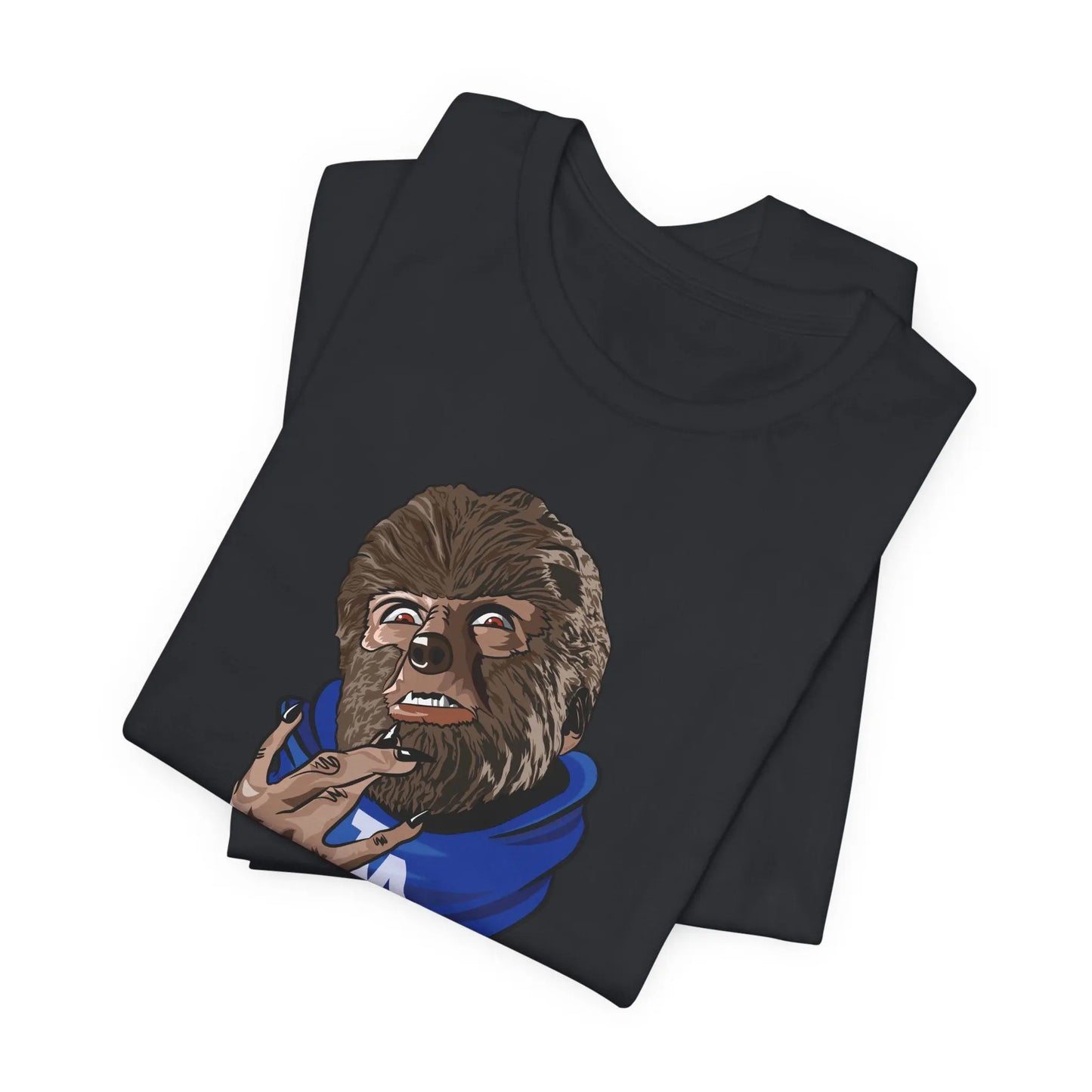 Dodgers Wolfman T-Shirt – Halloween Horror Baseball Tee, LA Fan Gear Printify