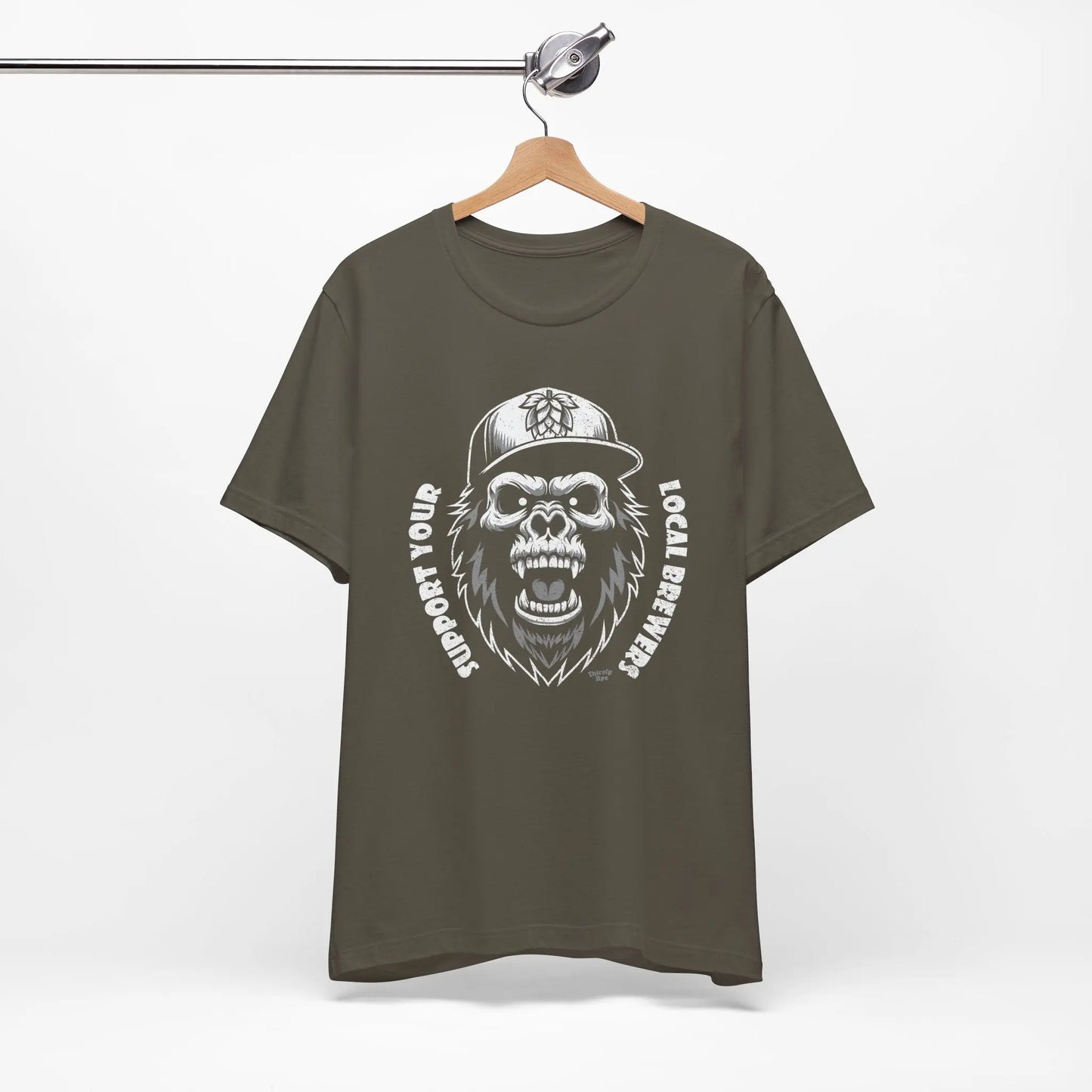 Support Your Local Brewers T-Shirt – Skull Ape Craft Beer Shirt, Unisex Streetwear Printify