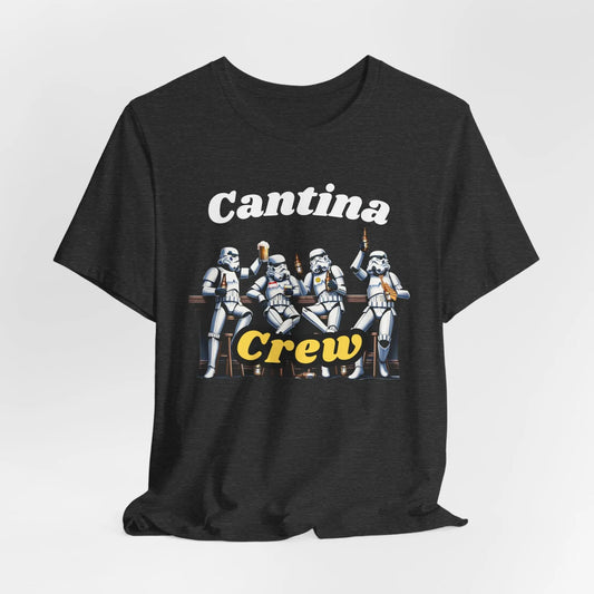 Cantina Crew T-Shirt – Stormtrooper Beer Tee, Funny Space Bar Graphic Printify