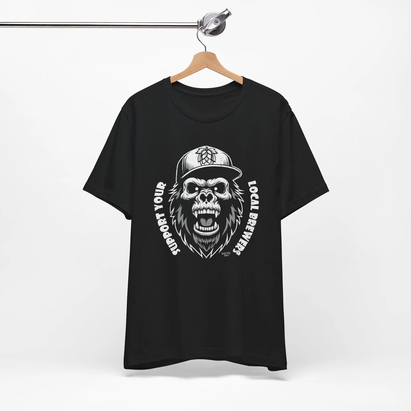 Support Your Local Brewers T-Shirt – Skull Ape Craft Beer Shirt, Unisex Streetwear Printify