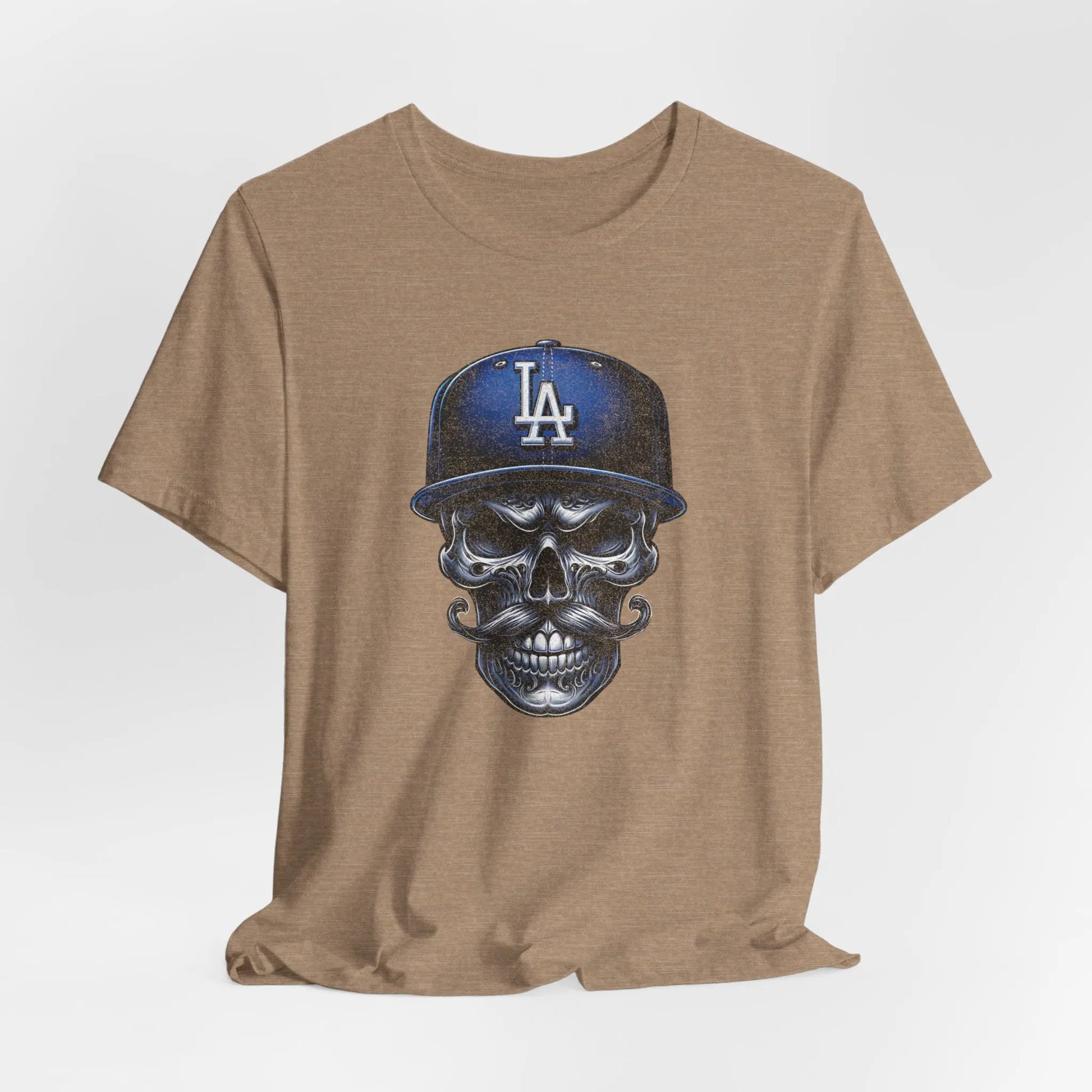 Vintage LA Skull Dodgers T-Shirt – Retro Baseball Shirt, Unique Graphic Tee, Unisex Streetwear Printify