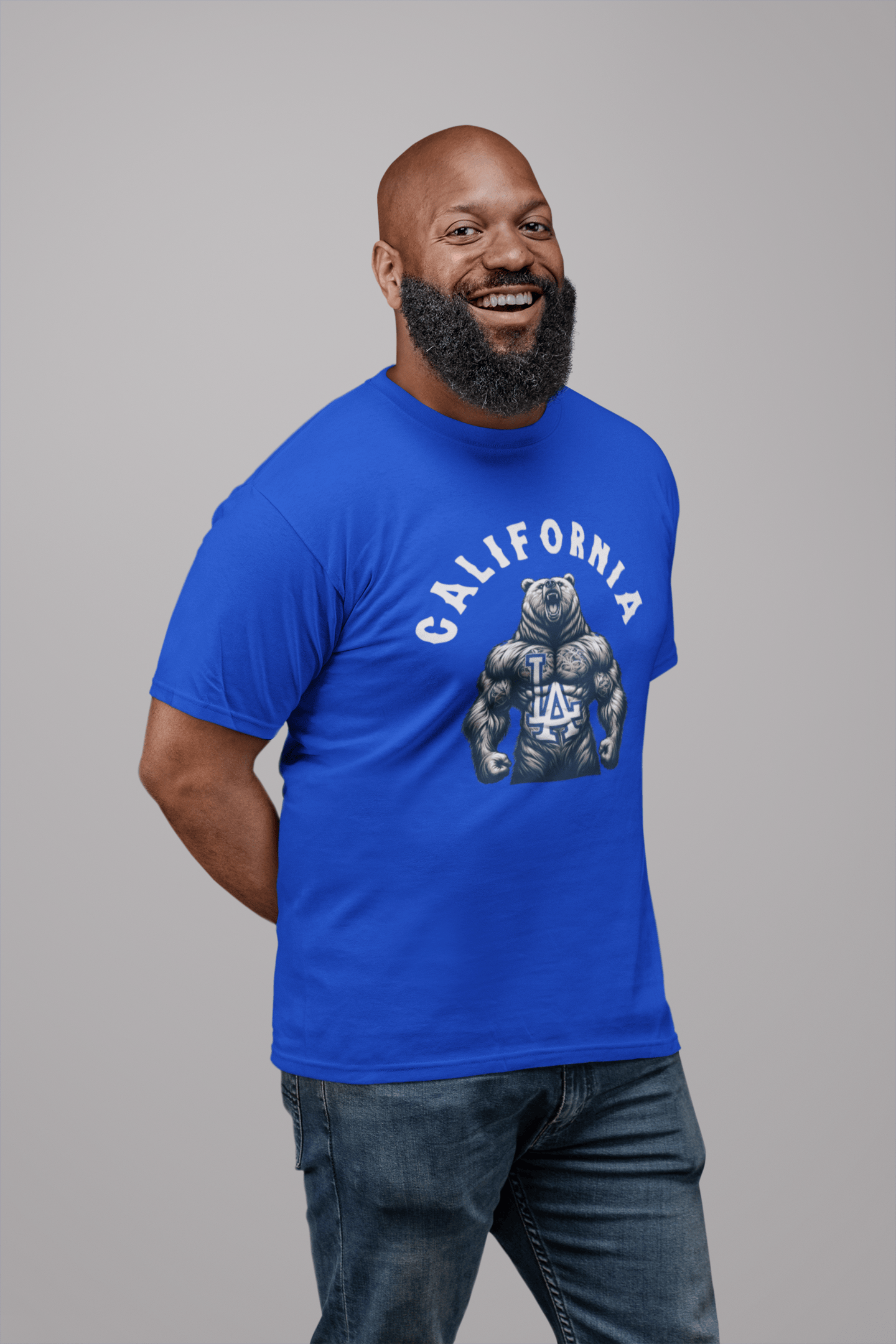 California Bear LA Tee – Bold California Baseball Graphic Shirt