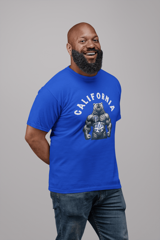 California Bear LA Tee – Bold California Baseball Graphic Shirt