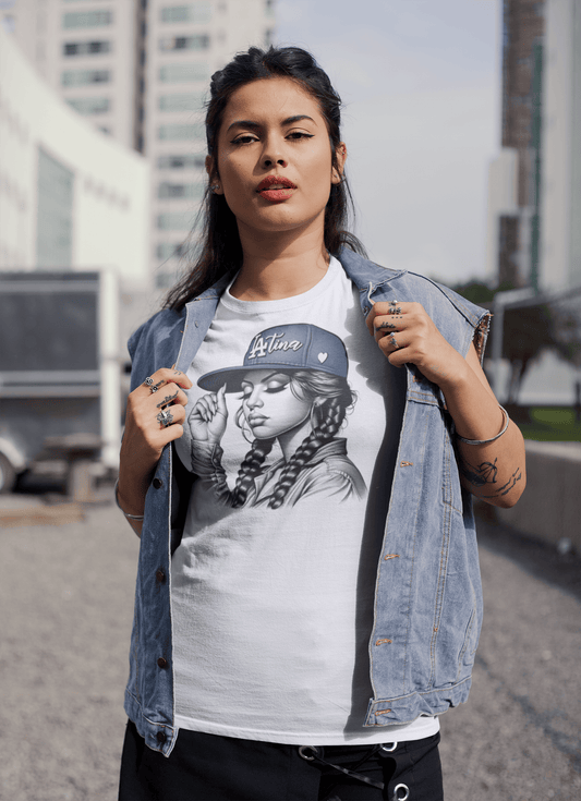 Latina LA Street Style T-Shirt – LAtina Art Graphic Tee for LA Culture & West Coast Style