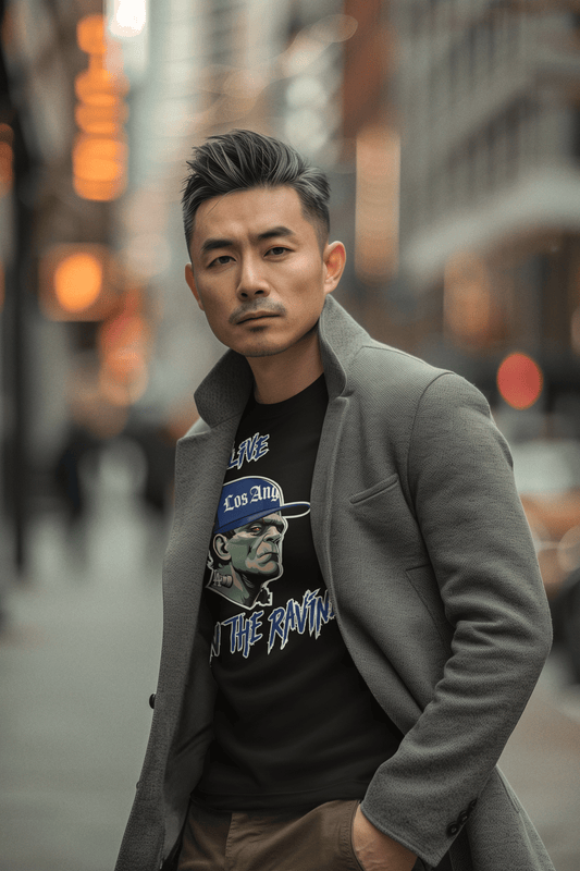 It's Alive in the Ravine T-Shirt – LA Baseball Horror Mashup Tee for Dodger Fans