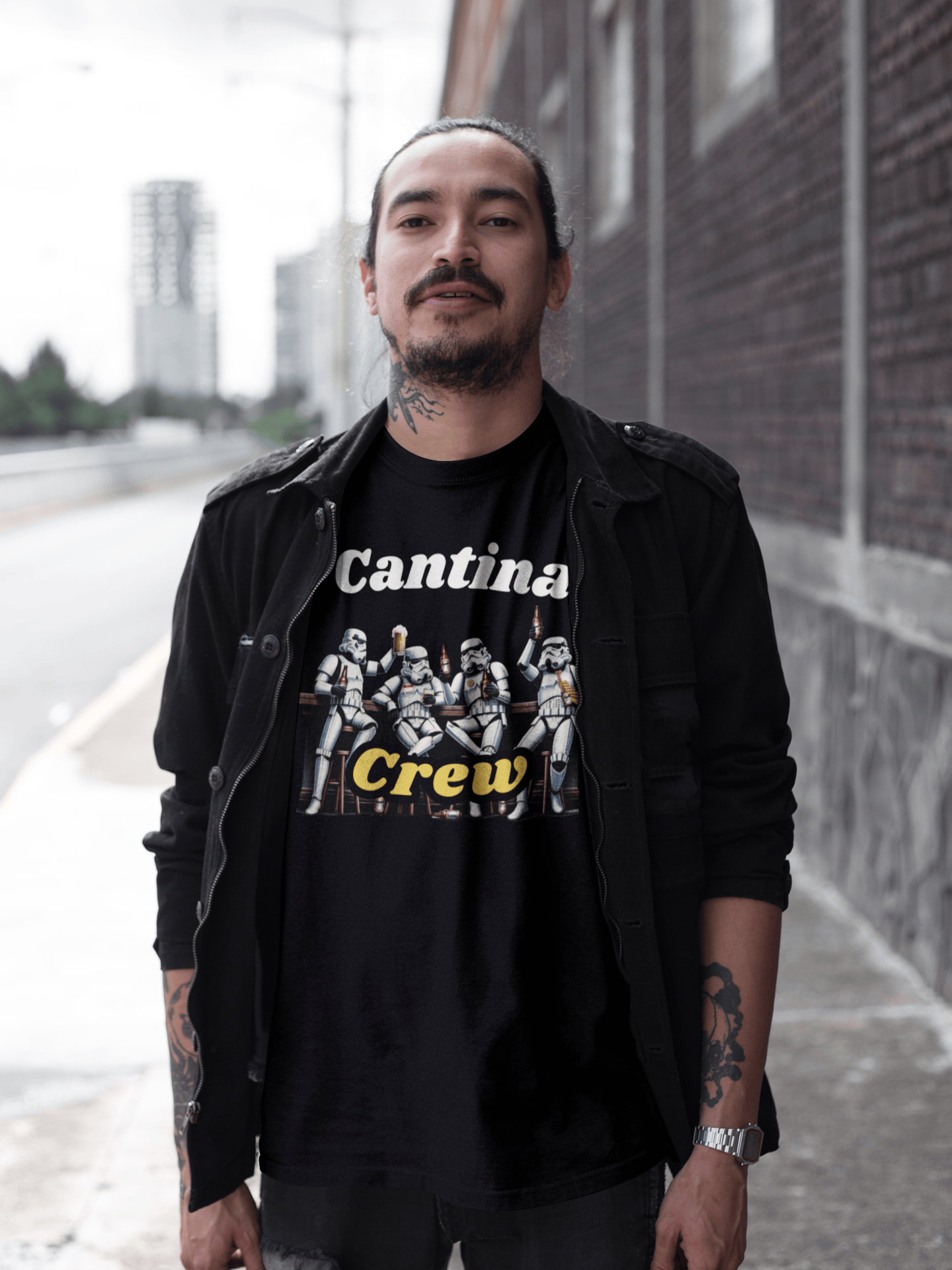 Cantina Crew T-Shirt – Funny Space Cantina Tee for Sci-Fi Fans & Beer Lovers