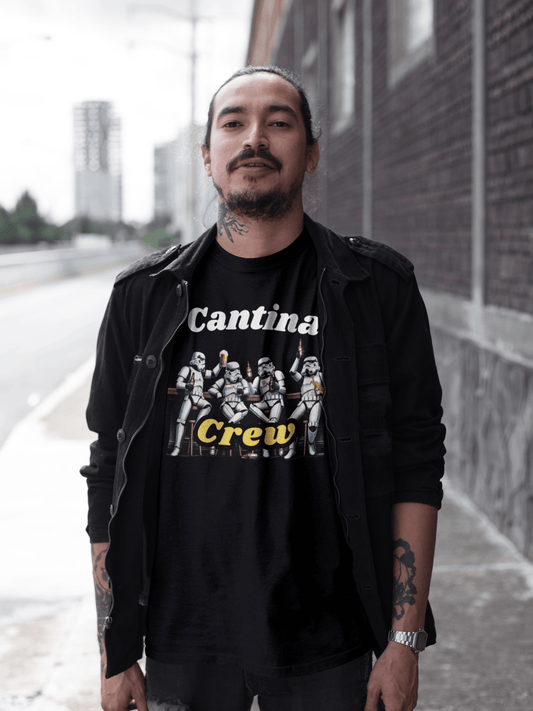Cantina Crew T-Shirt – Funny Space Cantina Tee for Sci-Fi Fans & Beer Lovers