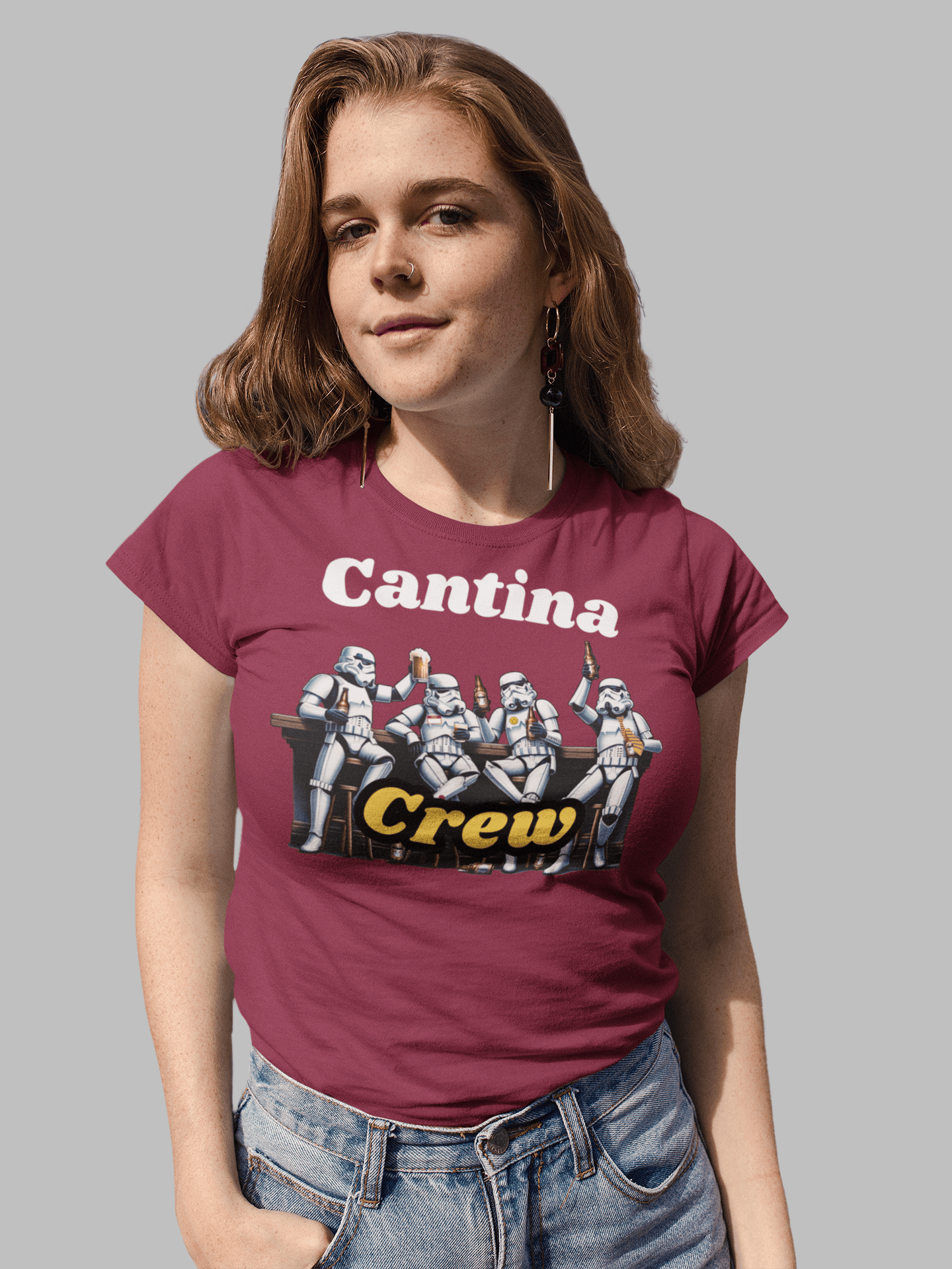 Cantina Crew T-Shirt – Funny Space Cantina Tee for Sci-Fi Fans & Beer Lovers