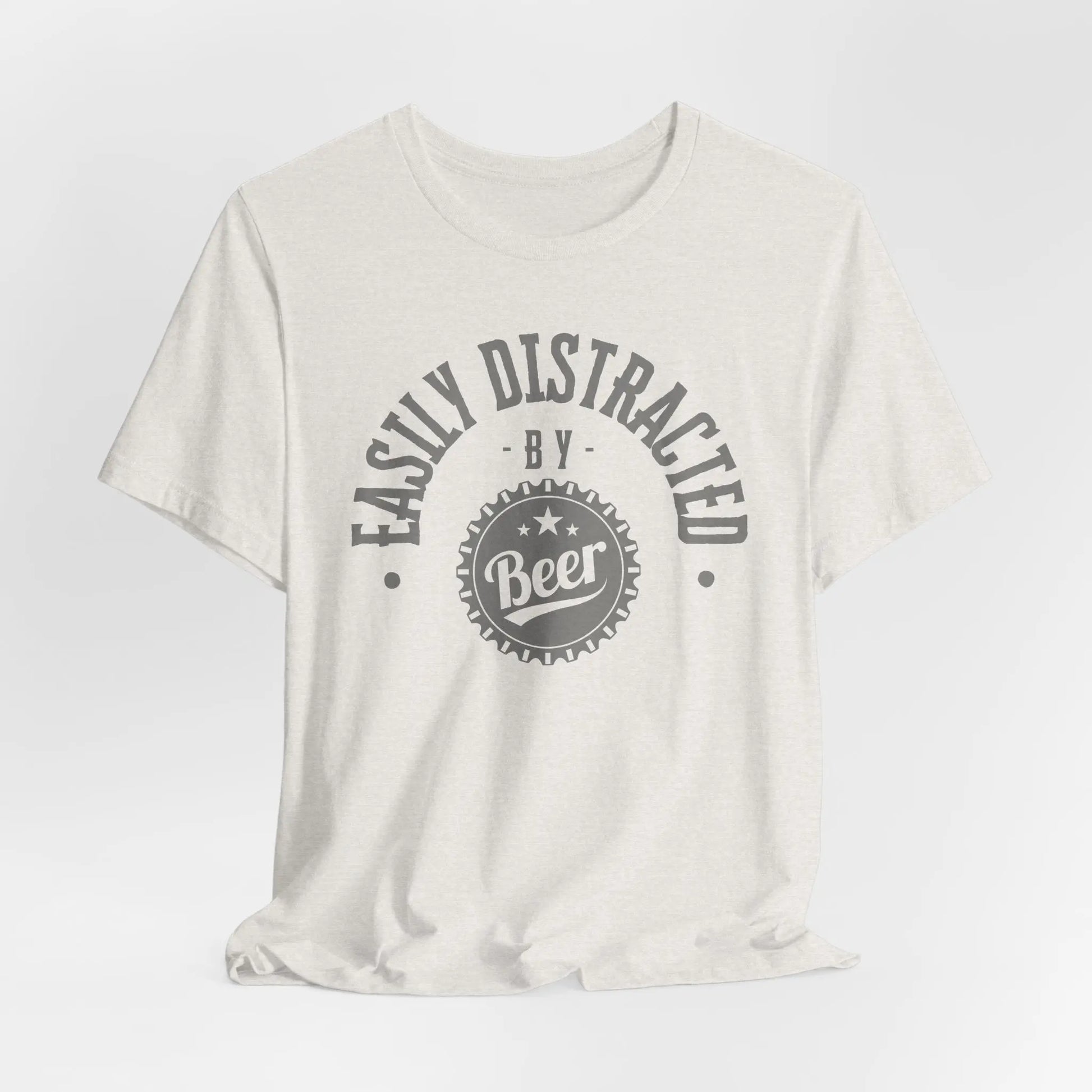Easily Distracted by Beer Tee – Funny Craft Beer Shirt for Chill Vibes & BBQs Printify