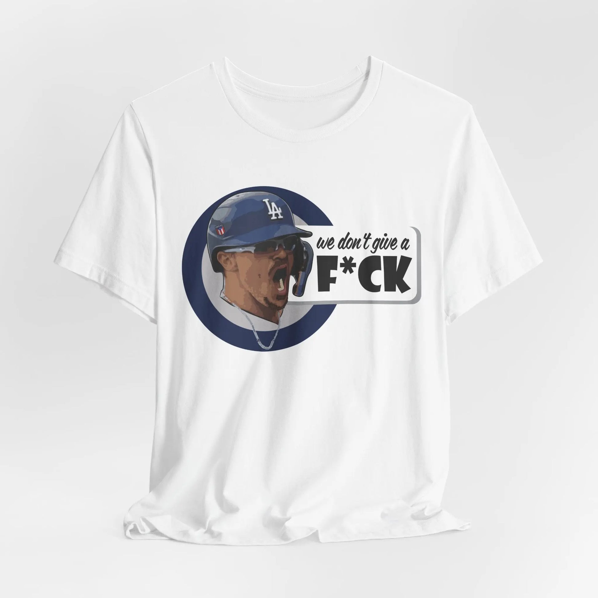 Kike Hernandez "We Don’t Give a F*ck" T-Shirt – Limited Edition Dodgers Apparel, Bold Graphic Unisex Tee Printify