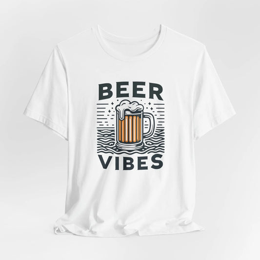 Beer Vibes Tee – Chill Mug Graphic Shirt for Craft Lovers & Brewery Days Printify