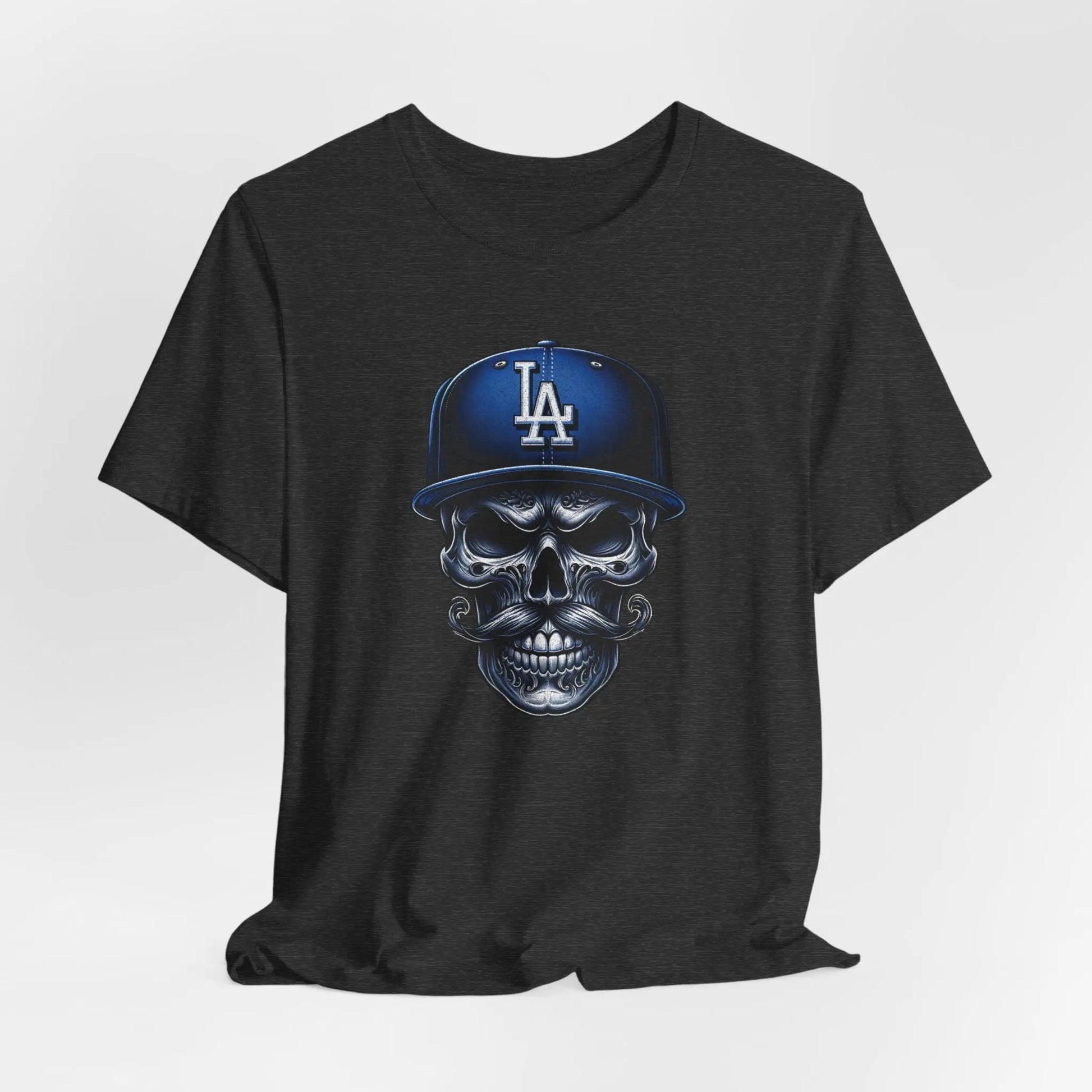 Vintage LA Skull Dodgers T-Shirt – Retro Baseball Shirt, Unique Graphic Tee, Unisex Streetwear Printify