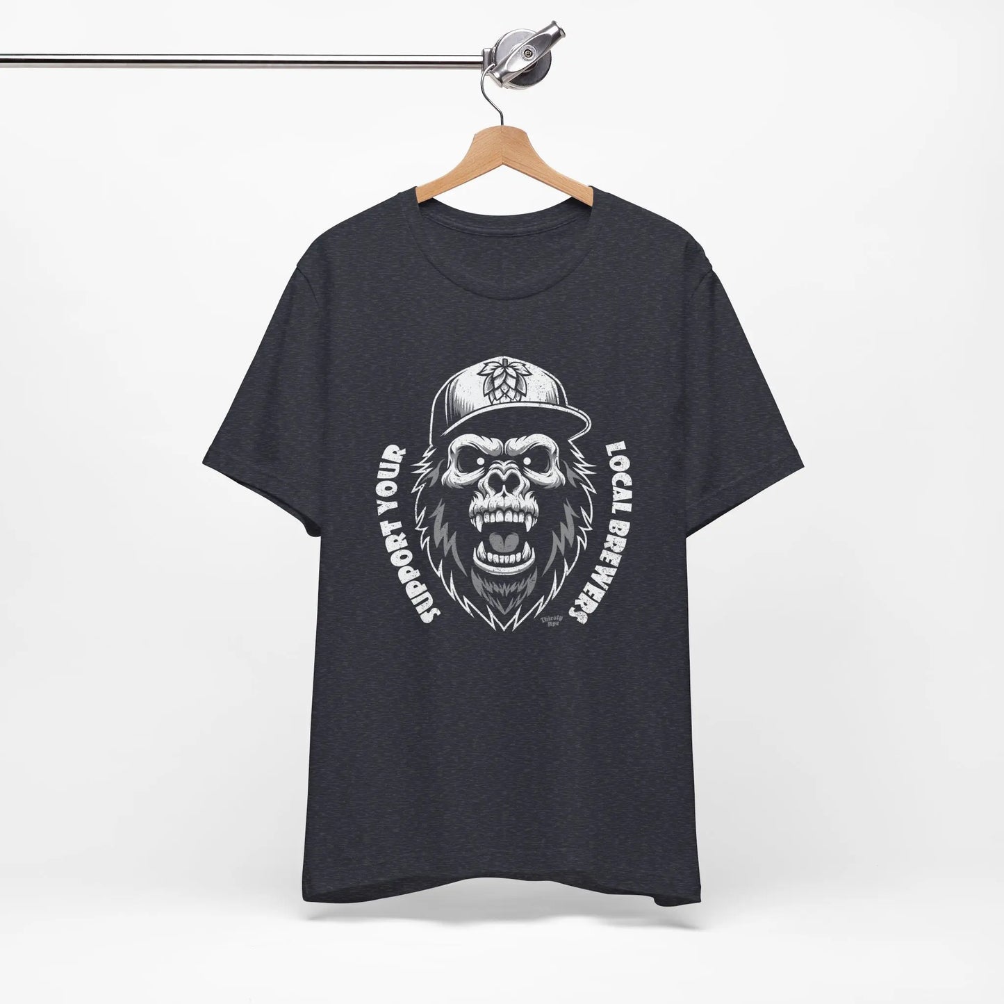 Support Your Local Brewers T-Shirt – Skull Ape Craft Beer Shirt, Unisex Streetwear Printify