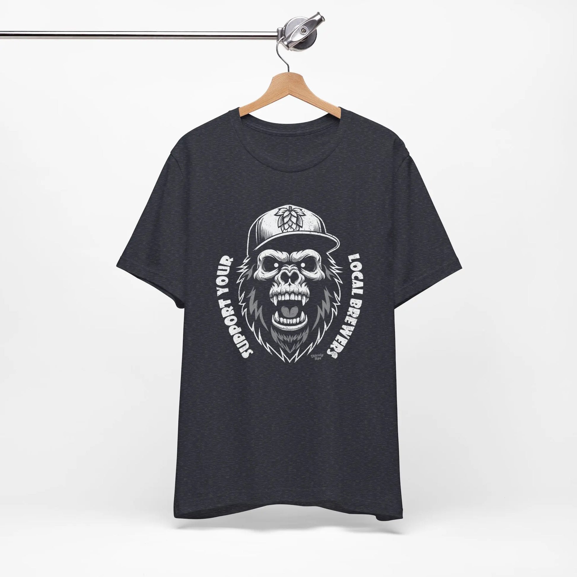 Support Your Local Brewers T-Shirt – Skull Ape Craft Beer Shirt, Unisex Streetwear Printify