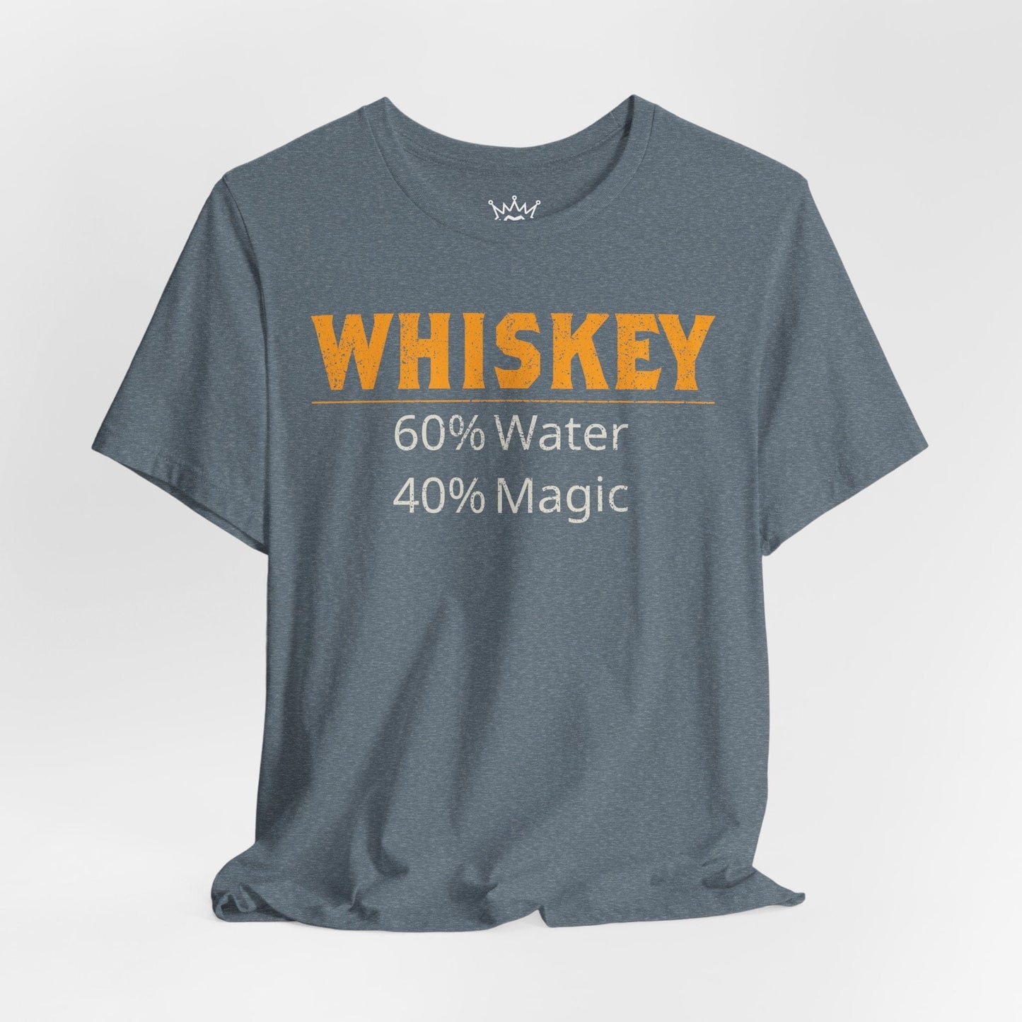 Whiskey Magic T-Shirt – Funny Whiskey Lover Tee, 60% Water 40% Magic Shirt