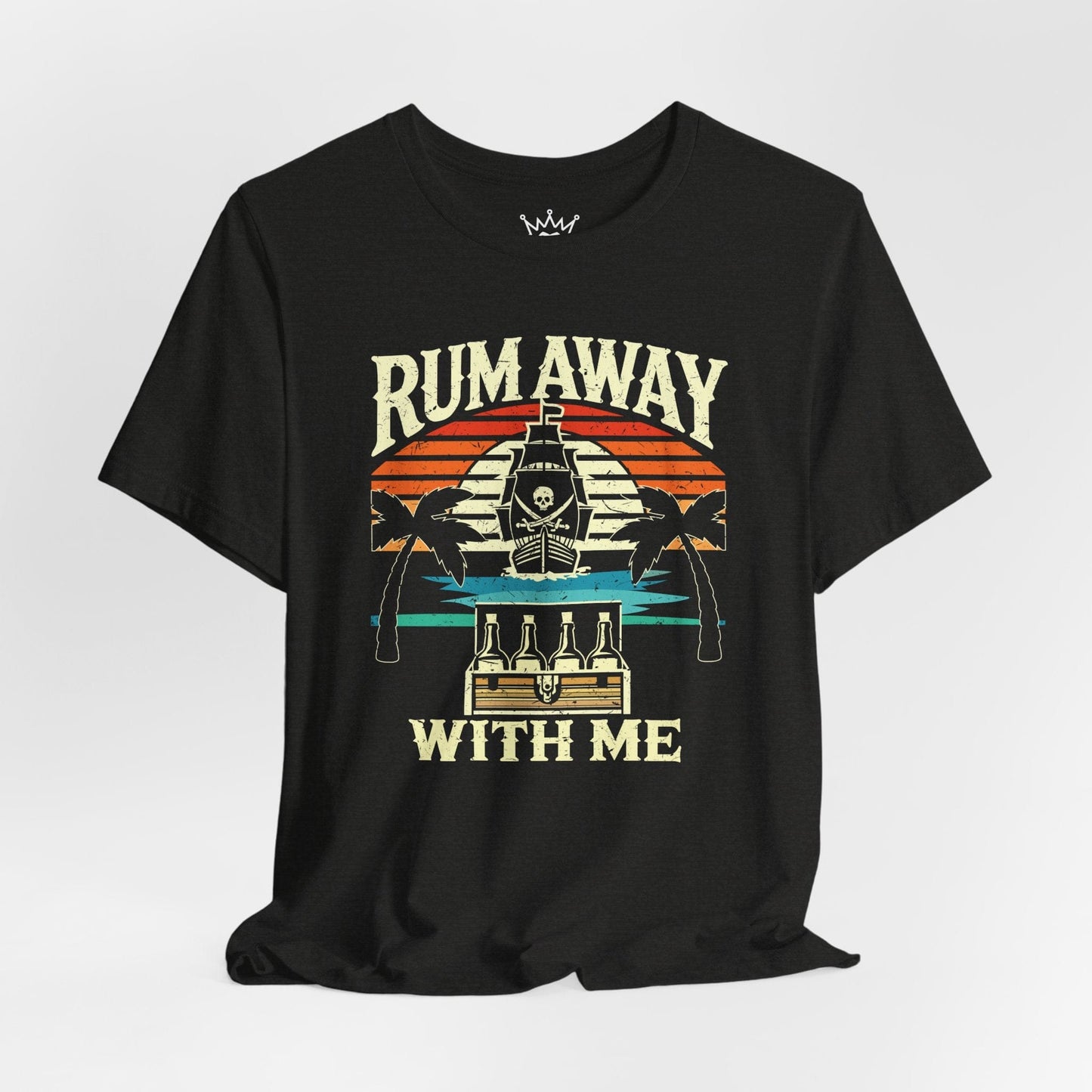 Rum Away With Me Beach Shirt – Tropical Pirate Tee for Rum Lovers, Vacation Vibes Apparel