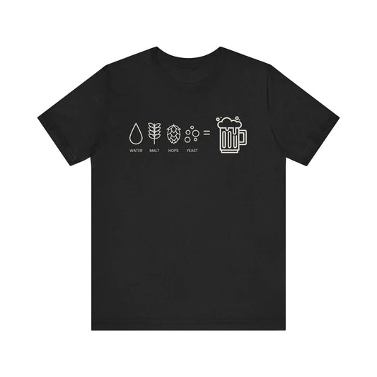 Brewer’s Formula – Beer Ingredients Graphic Tee Printify