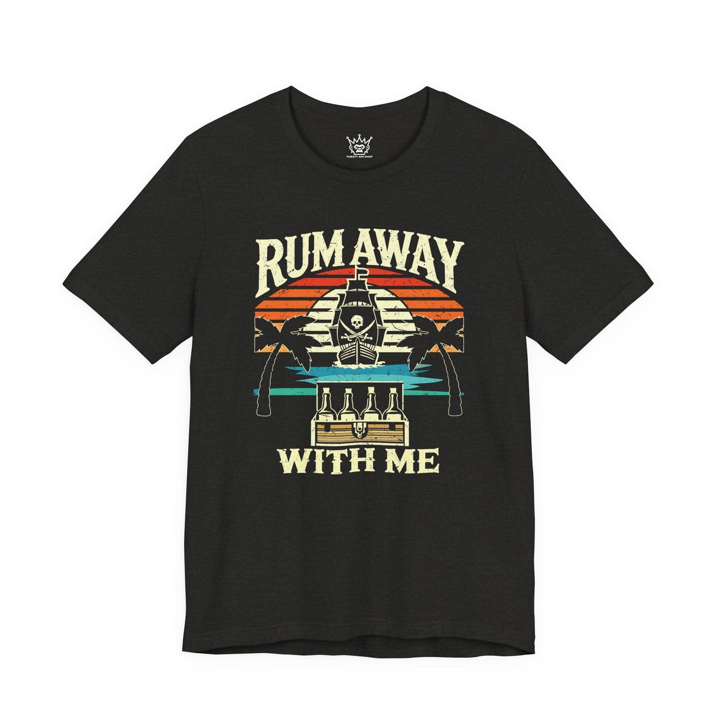 Rum Away With Me Beach Shirt – Tropical Pirate Tee for Rum Lovers, Vacation Vibes Apparel