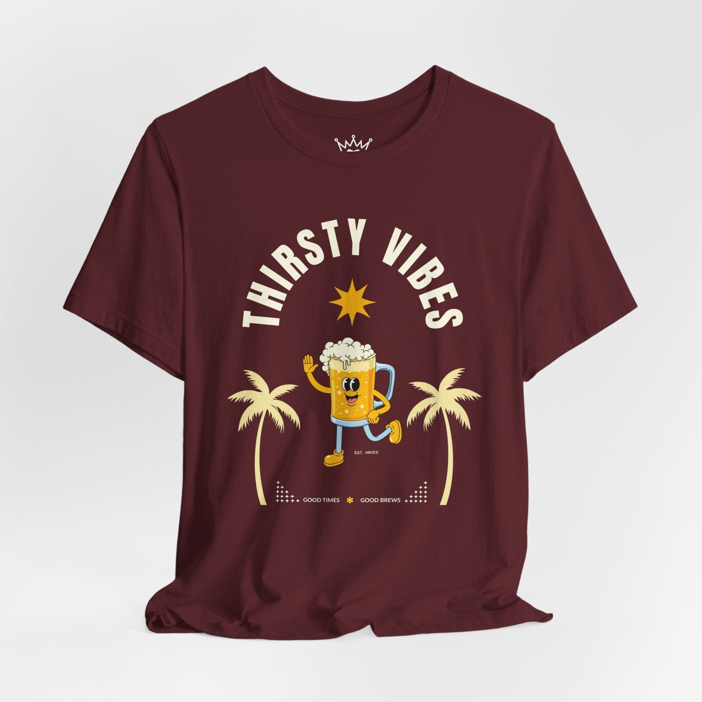 Thirsty Vibes T-Shirt – Beer Lover Graphic Tee for Festivals, Breweries & Summer Days