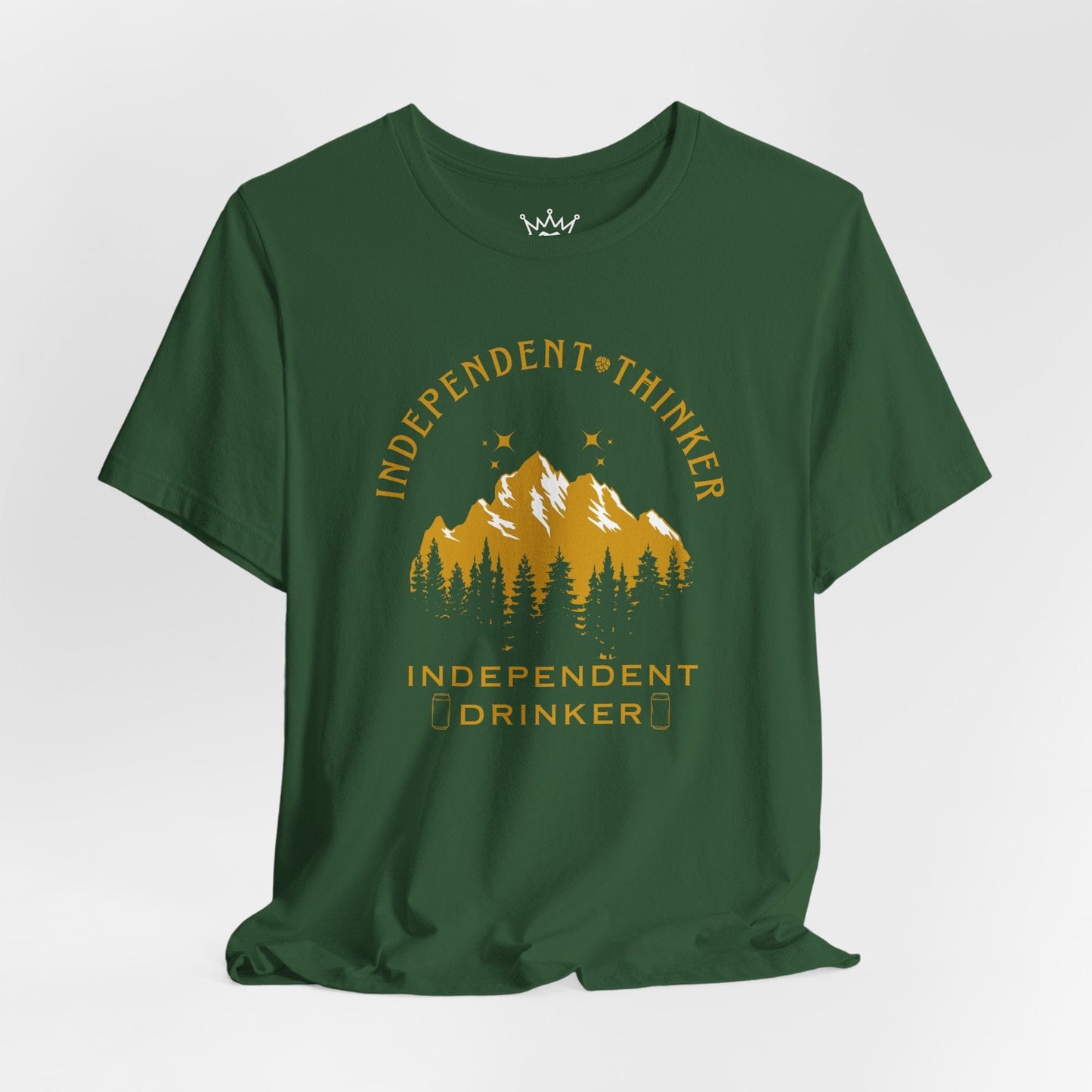 Independent Thinker Drinker T-Shirt – Outdoorsy Beer Lover Tee for Free Spirits & Craft Drinkers