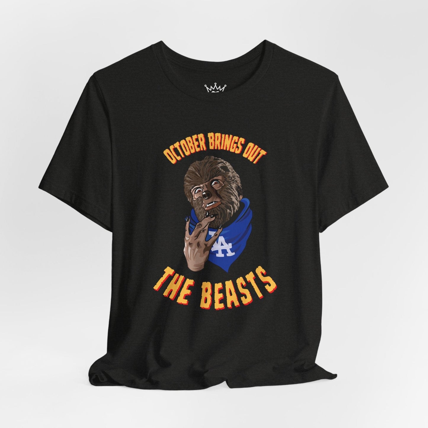 October Brings Out the Beasts T-Shirt – Funny Monster Baseball Tee, October Baseball Fan Shirt